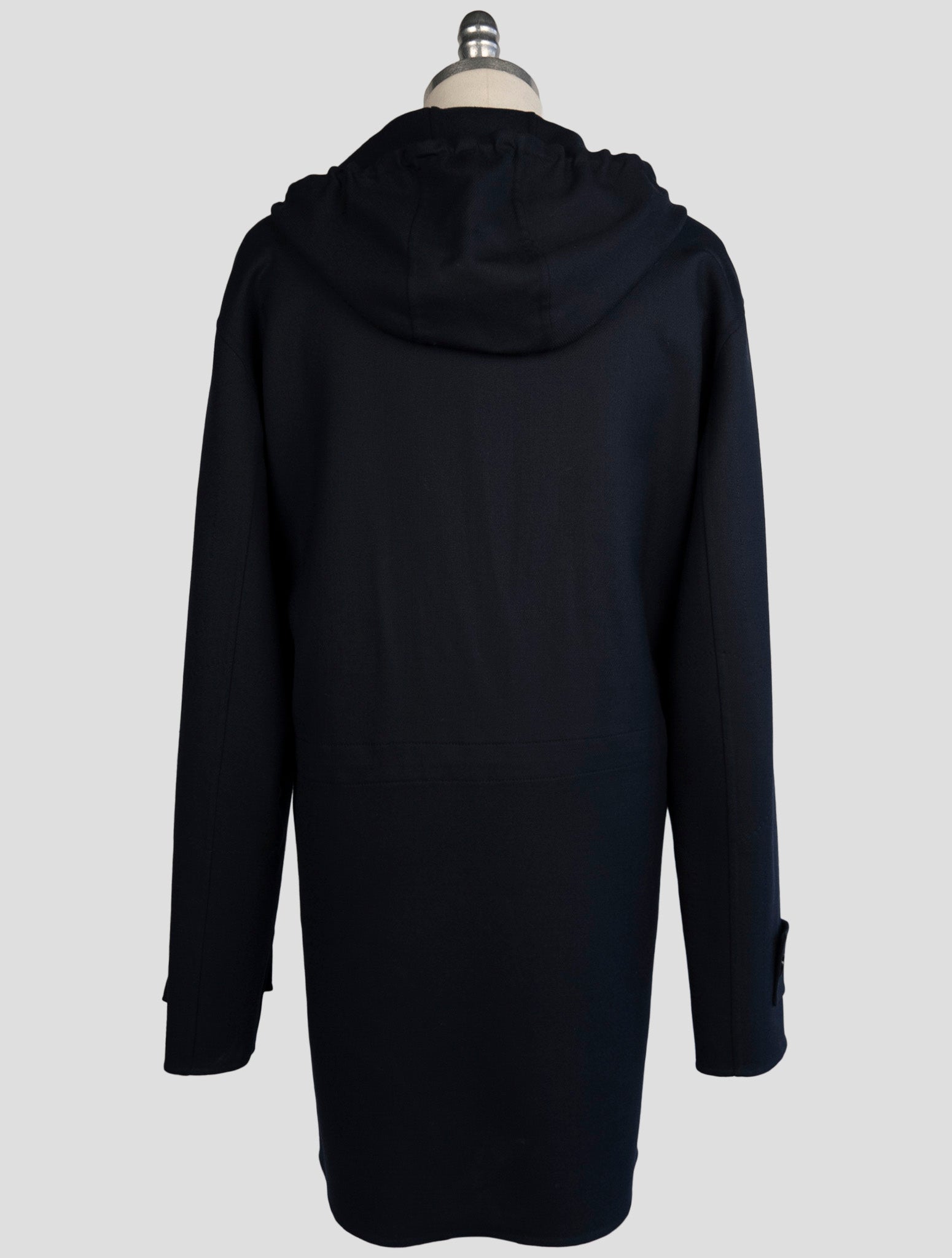 Синее кашемировое шерстяное пальто Kiton - итальянское зимнее пальто ручной работы