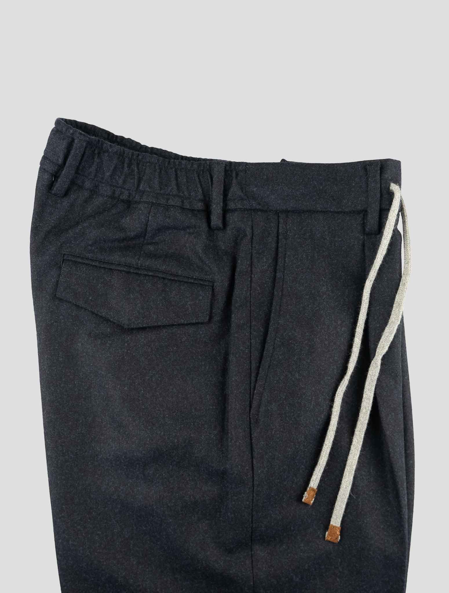 Брюки Barba Napoli синие из натуральной шерсти