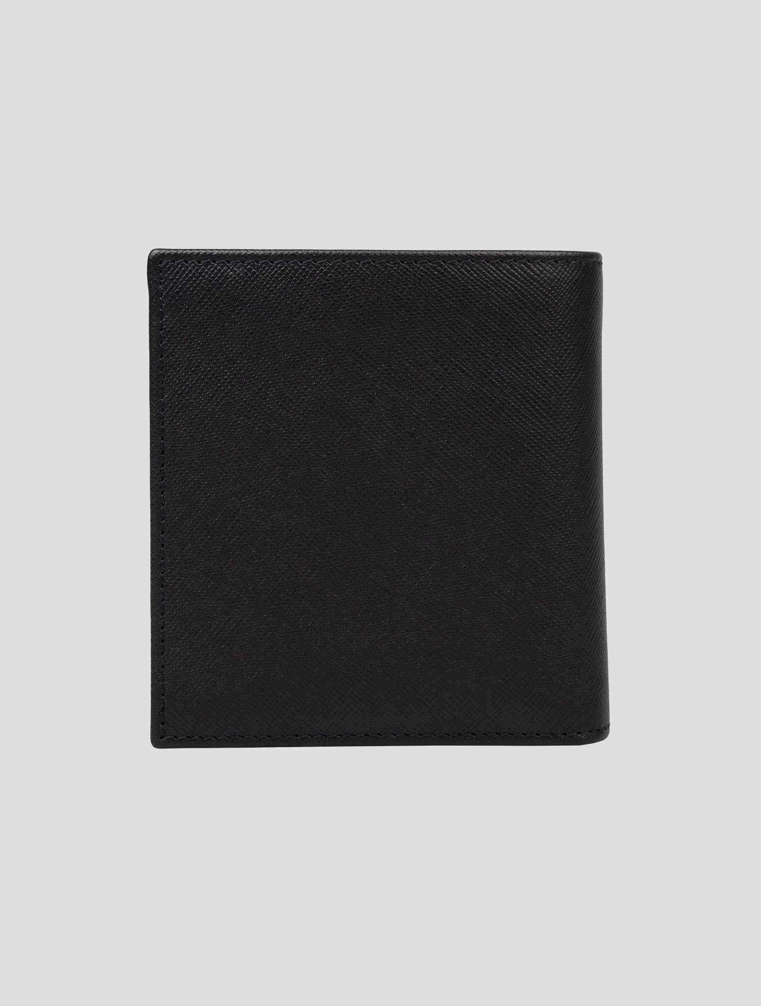 Черный кожаный кошелек Kiton — итальянское мастерство премиум-класса