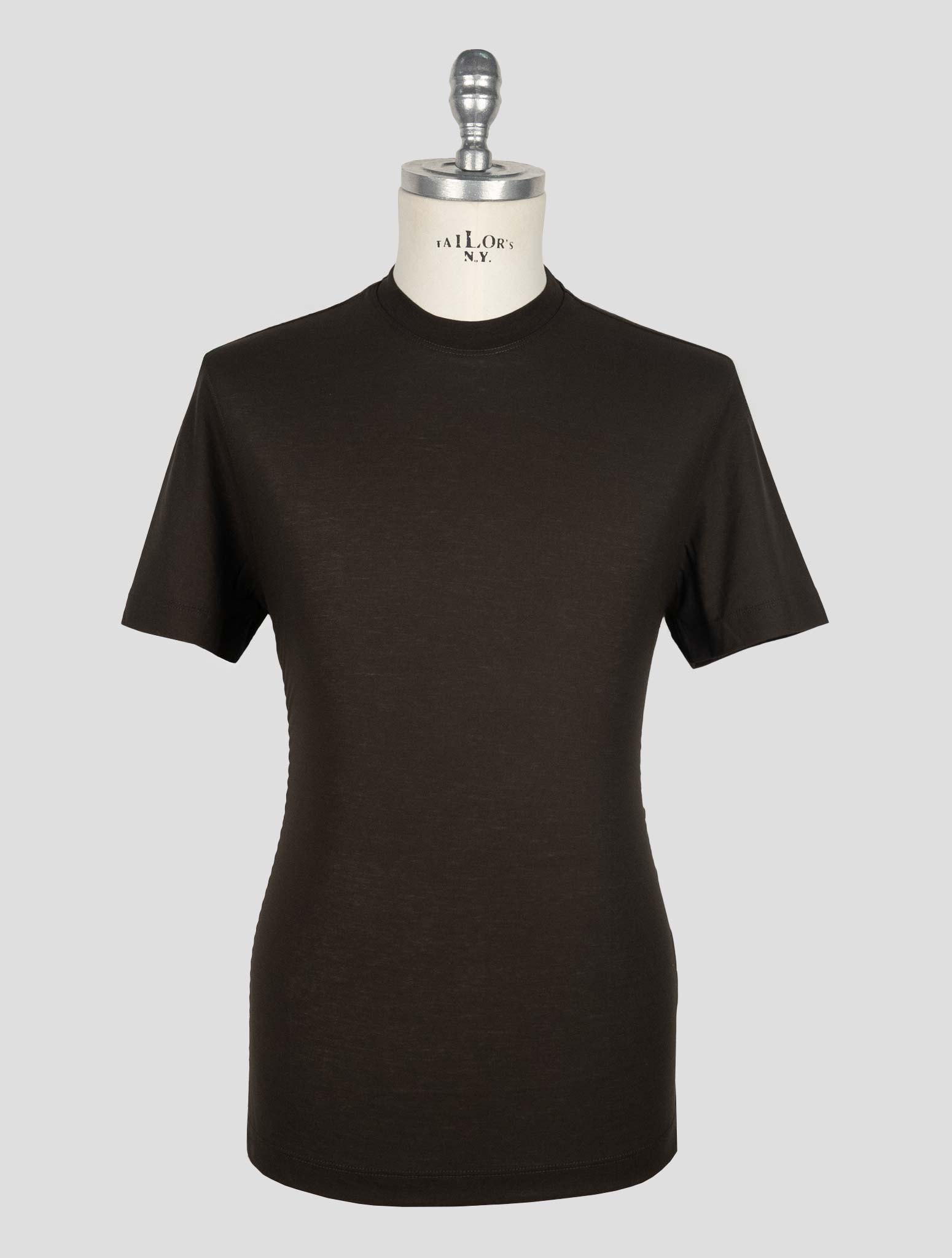 Темно-коричневая хлопковая футболка Kired