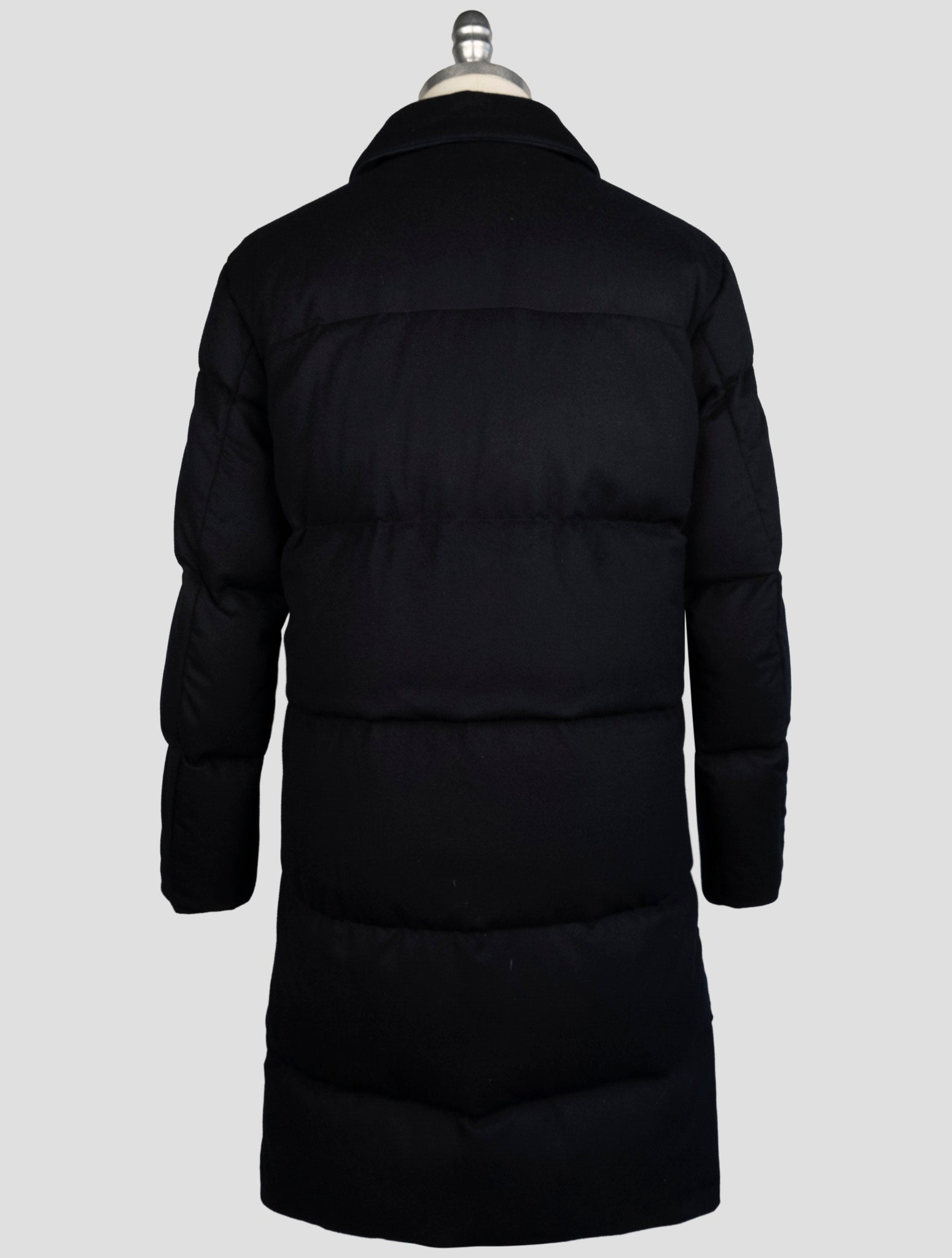 Синее кашемировое пальто Kiton Ea