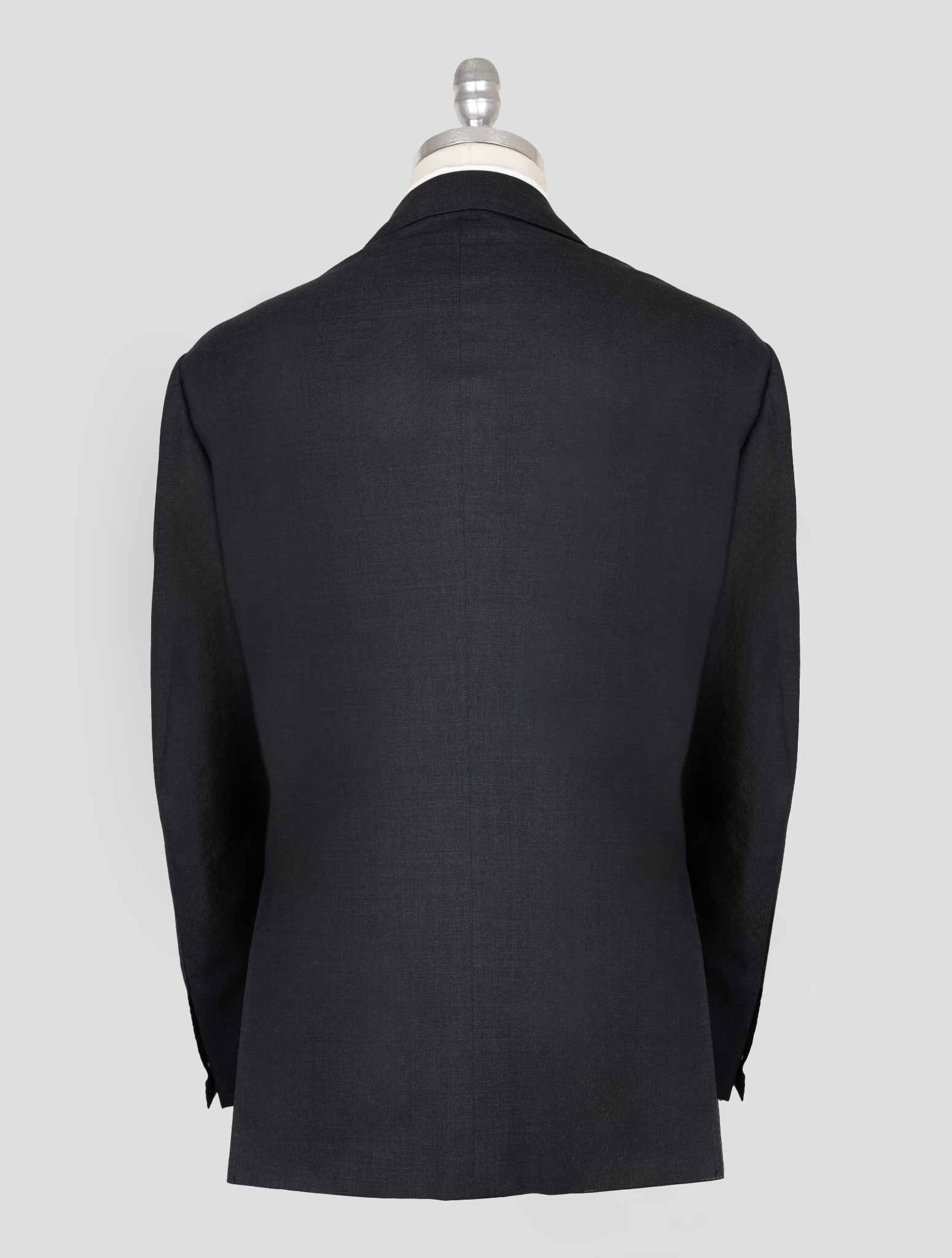 Серый двубортный костюм Kiton Knt из натуральной шерсти Pa Ea