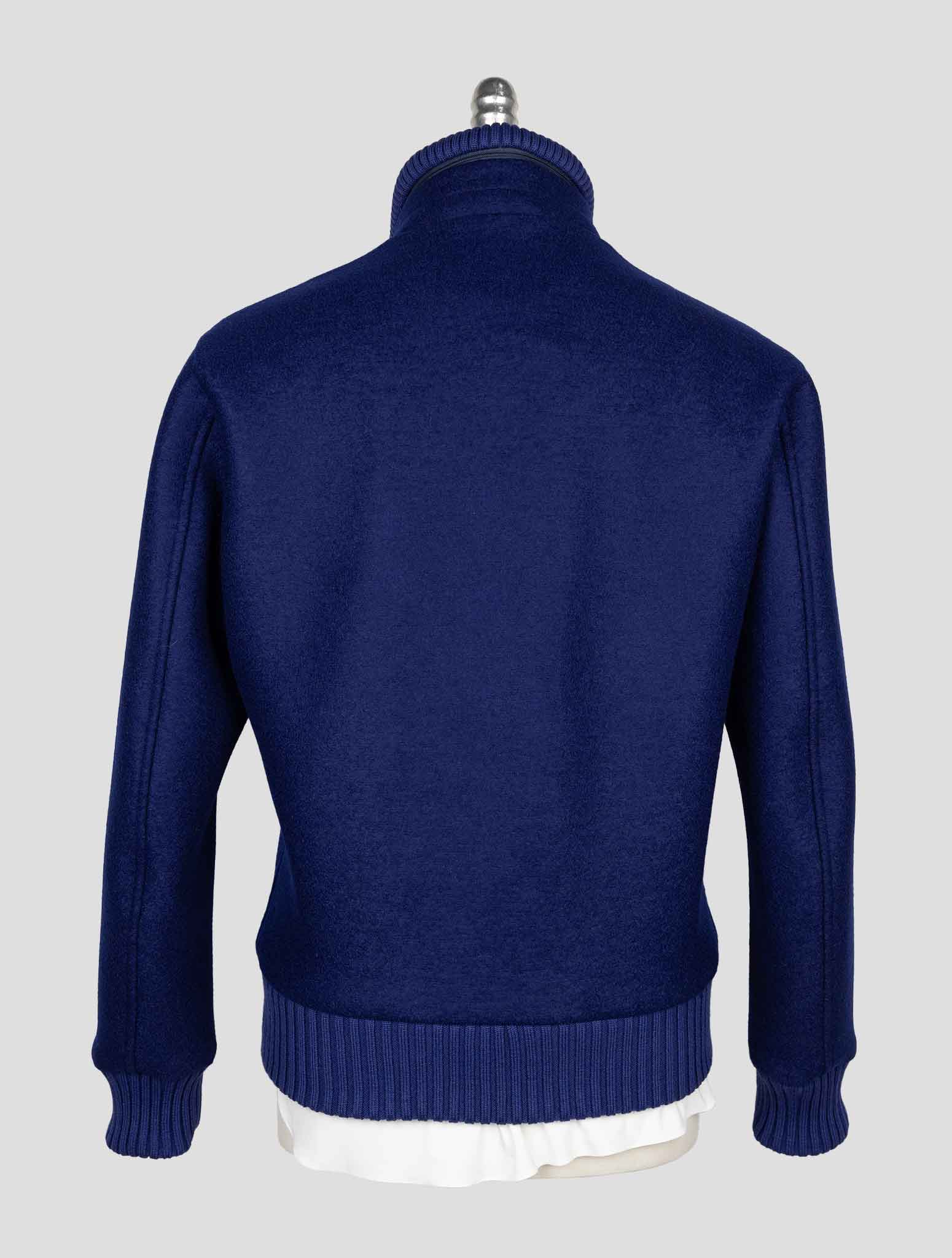 Синее пальто Kired из натуральной шерсти