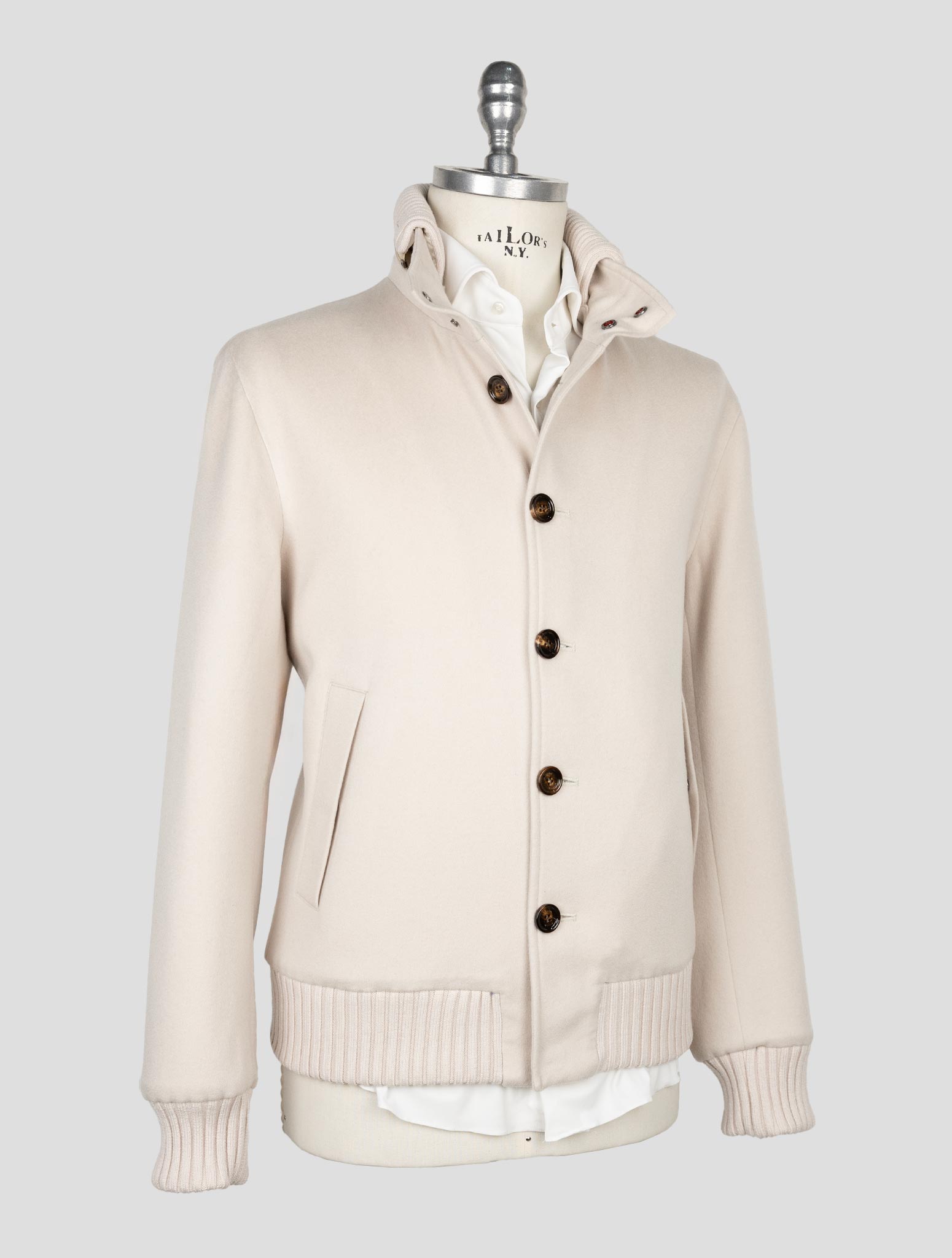 Бежевое кашемировое пальто Kired