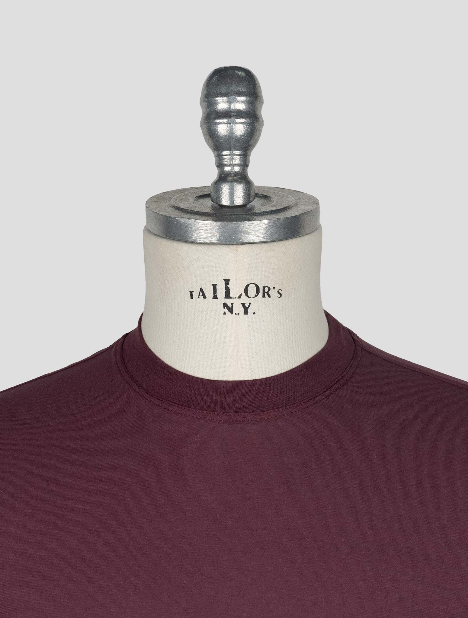 Бордовая хлопковая футболка Kired