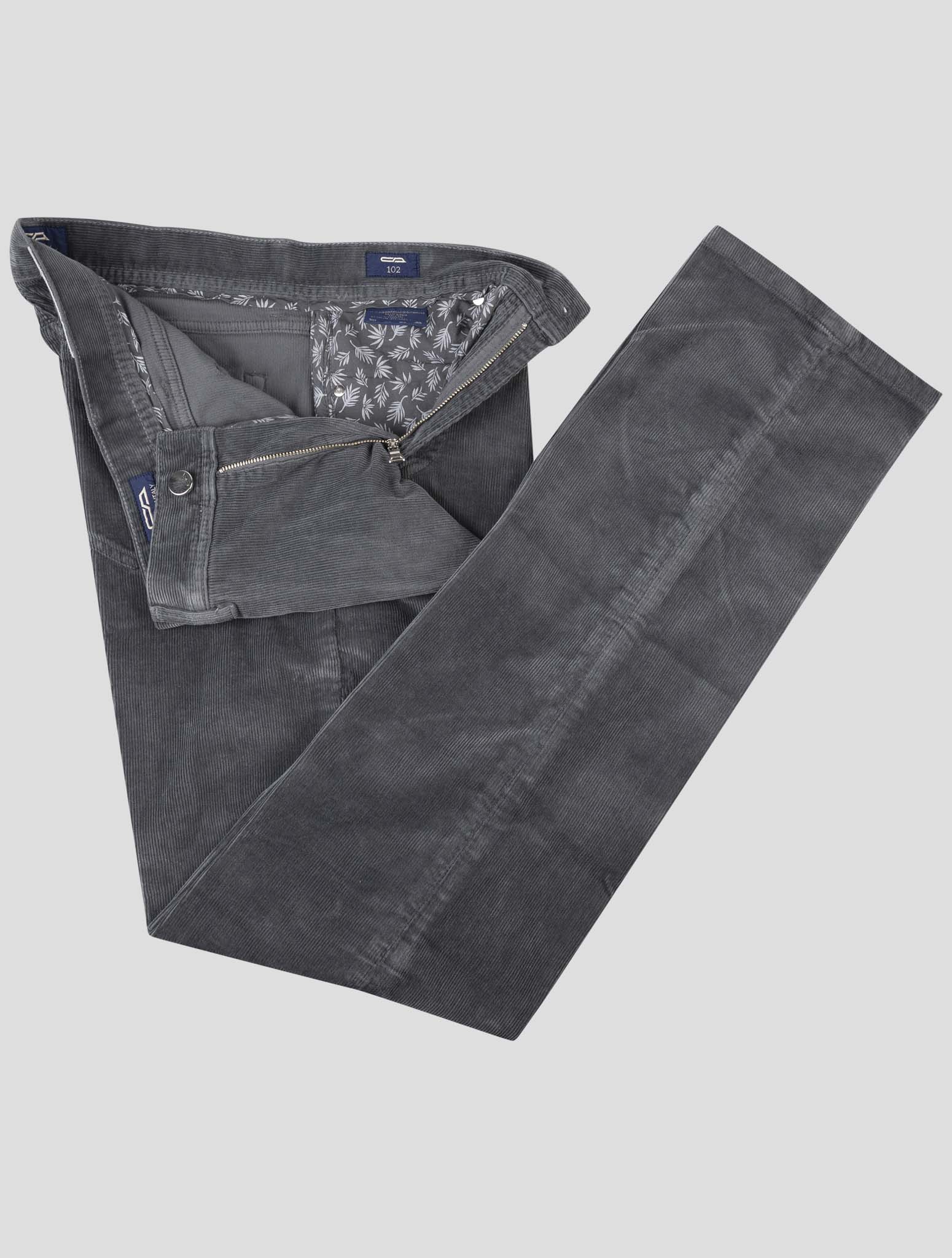 Серые бархатные джинсы Cesare Attolini из хлопка и кашемира Ea