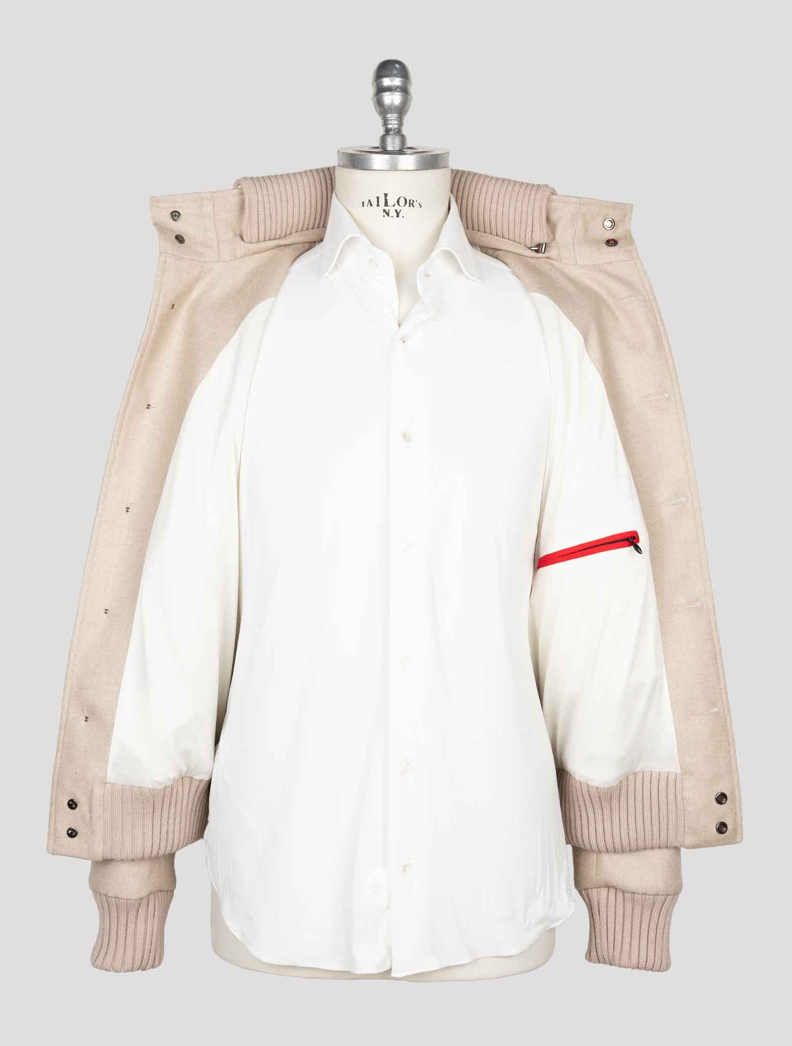 Бежевое шерстяное пальто Kired Pl