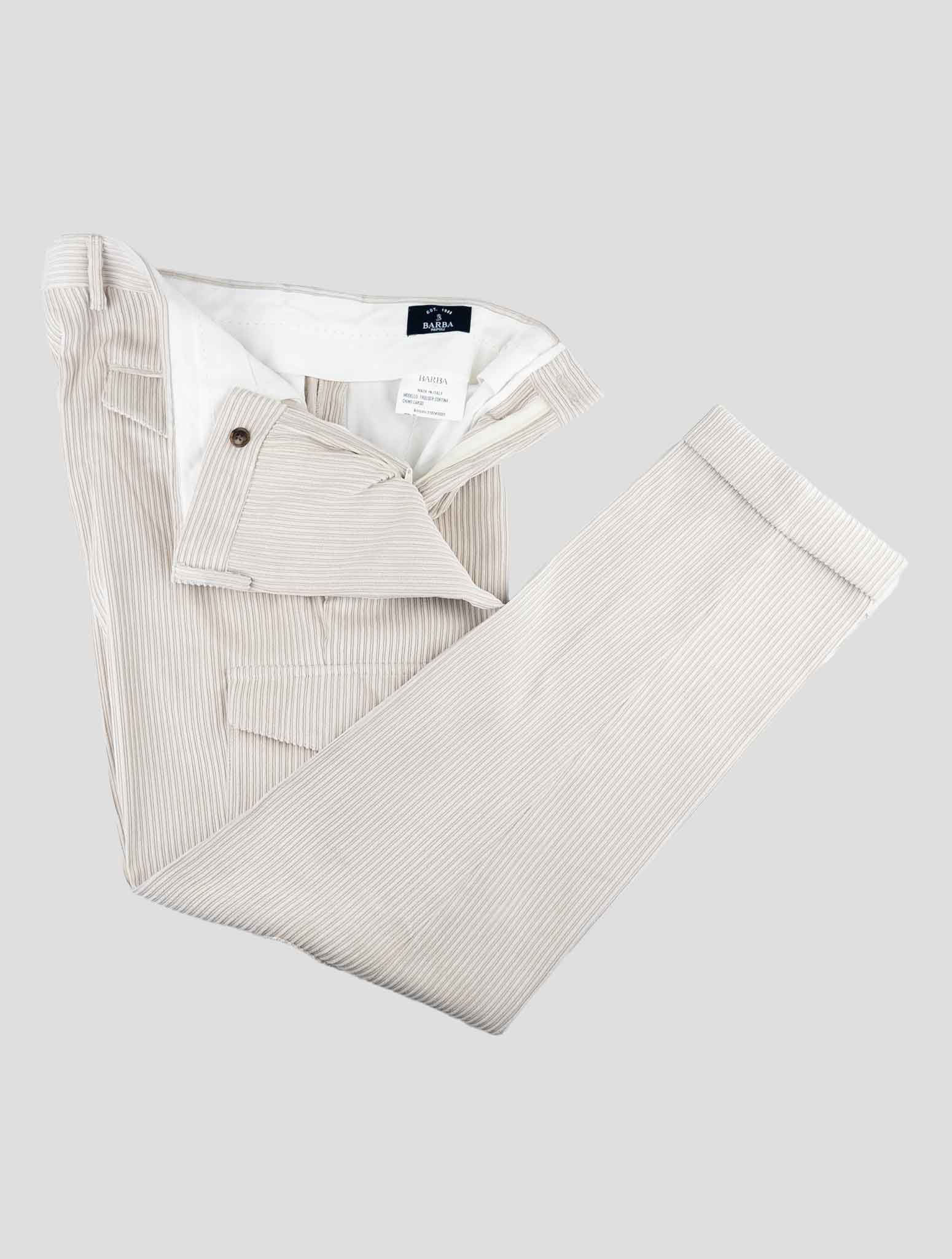 Barba Napoli Бежевые бархатные брюки карго из нейлона Ea