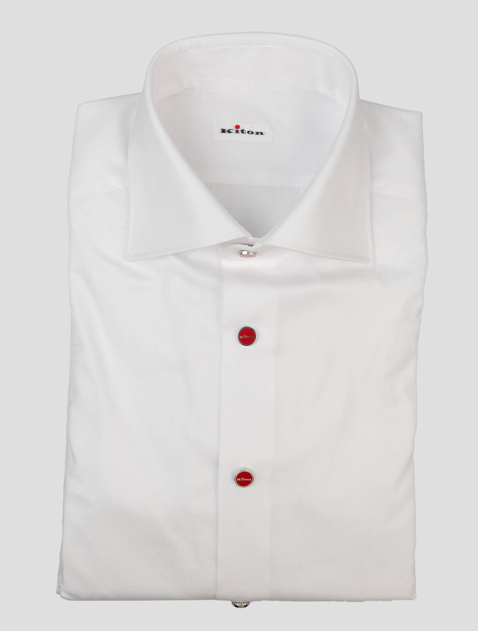 Kiton Белая хлопковая рубашка