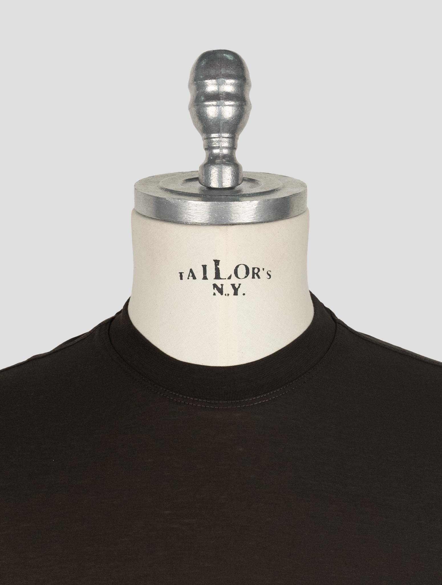 Темно-коричневая хлопковая футболка Kired