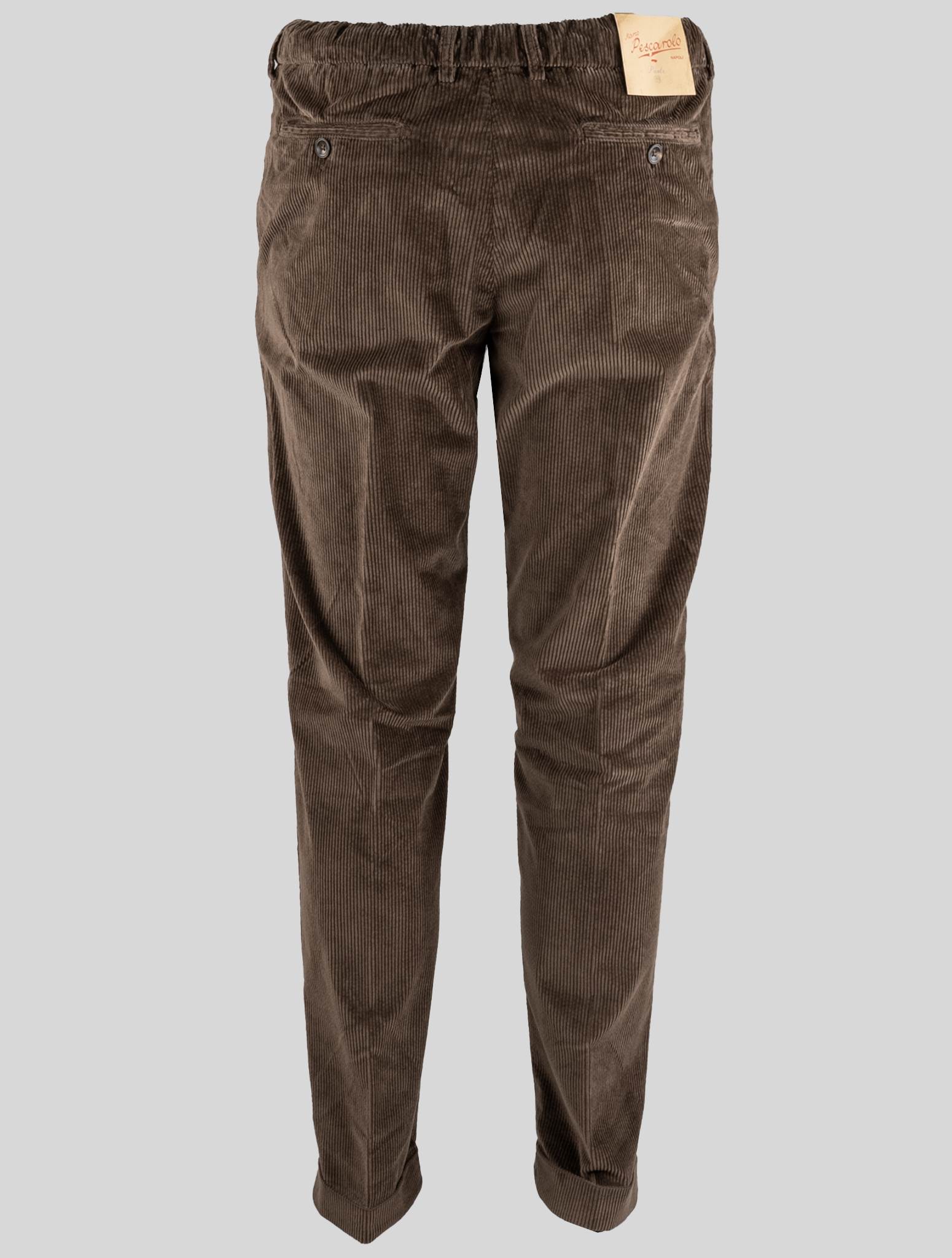 Marco Pescarolo Коричневые хлопковые бархатные брюки Ea