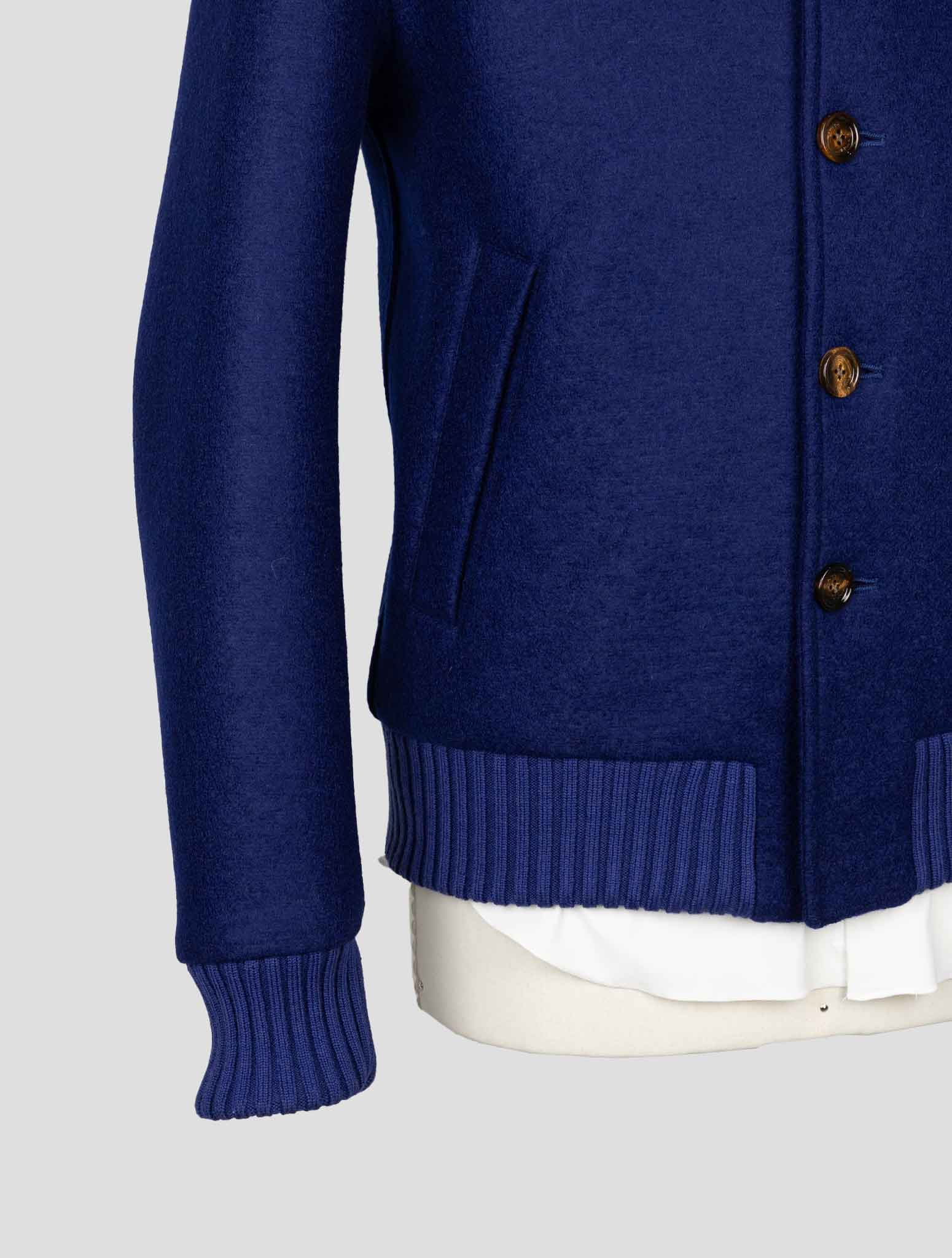 Синее пальто Kired из натуральной шерсти