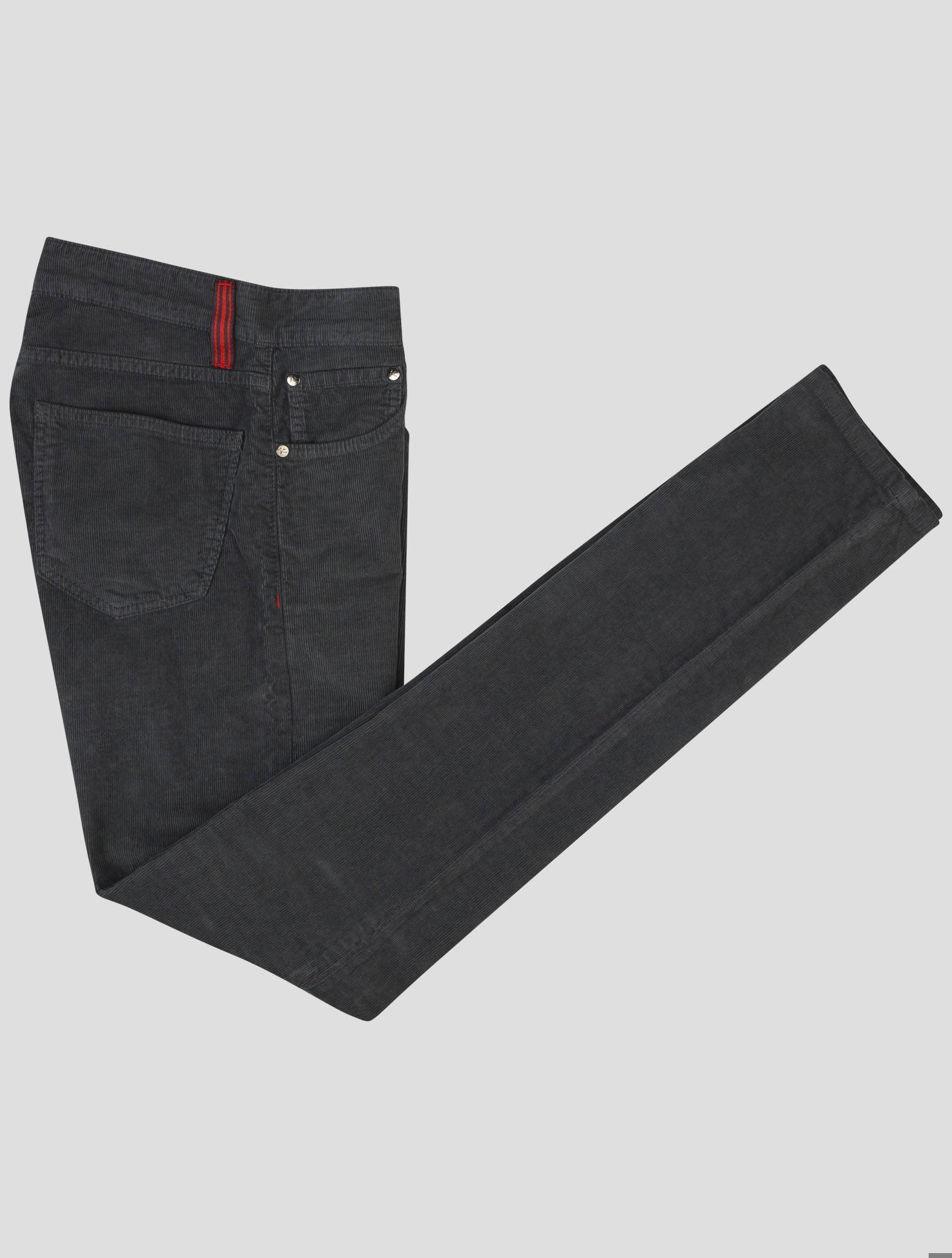 Черные хлопковые бархатные джинсы Isaia Ea