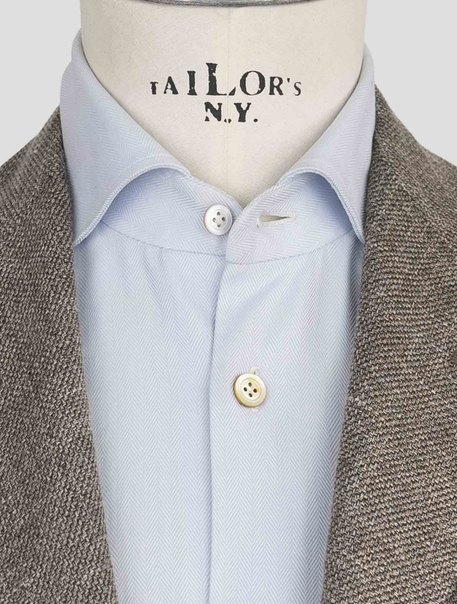 Коричневый пиджак Kiton из кашемира, флиса, шерсти, шелка и льна