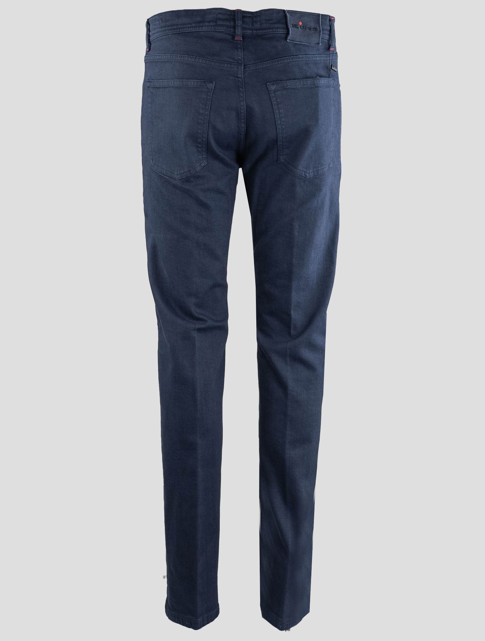 Синие хлопковые джинсы Kiton Ea