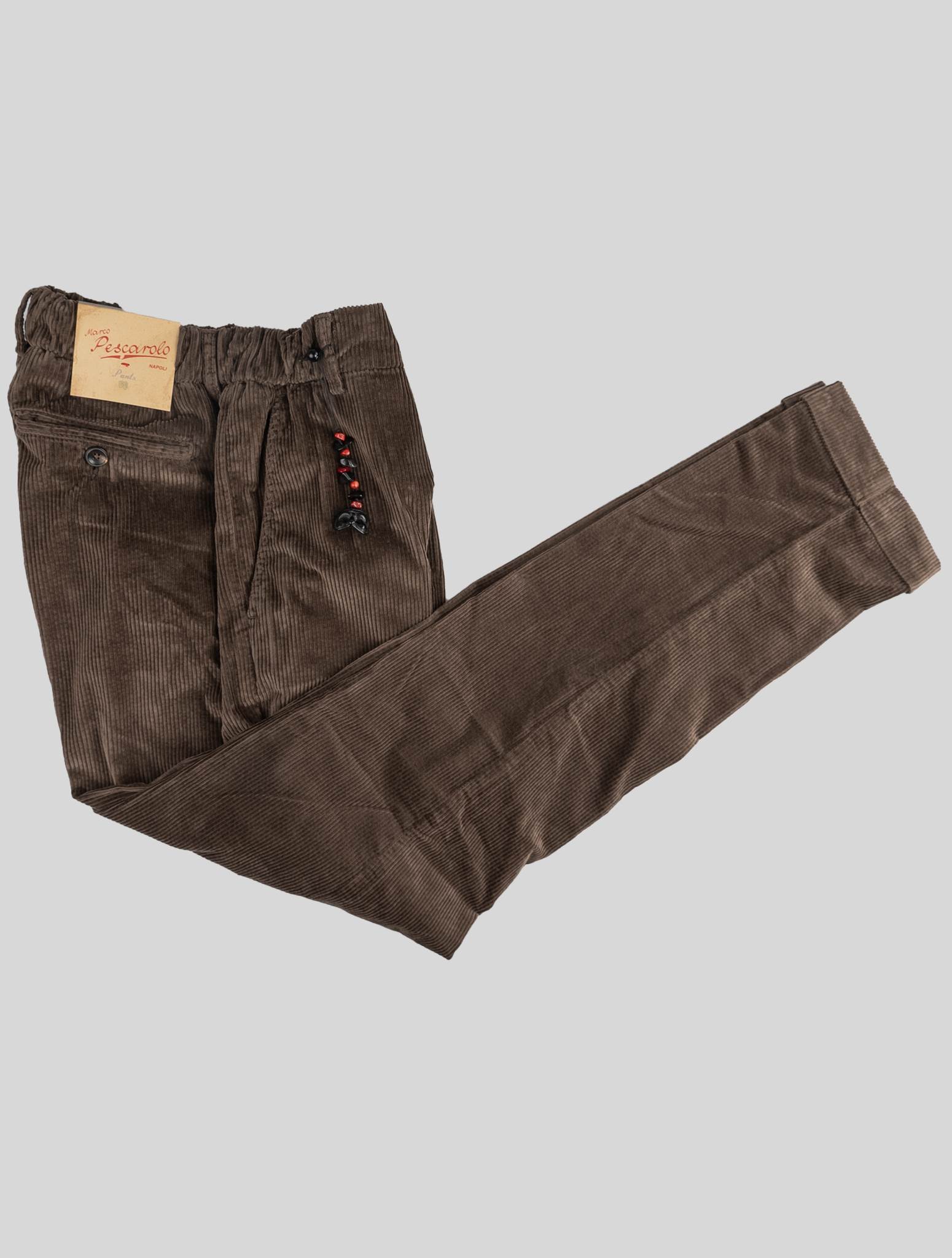 Marco Pescarolo Коричневые хлопковые бархатные брюки Ea
