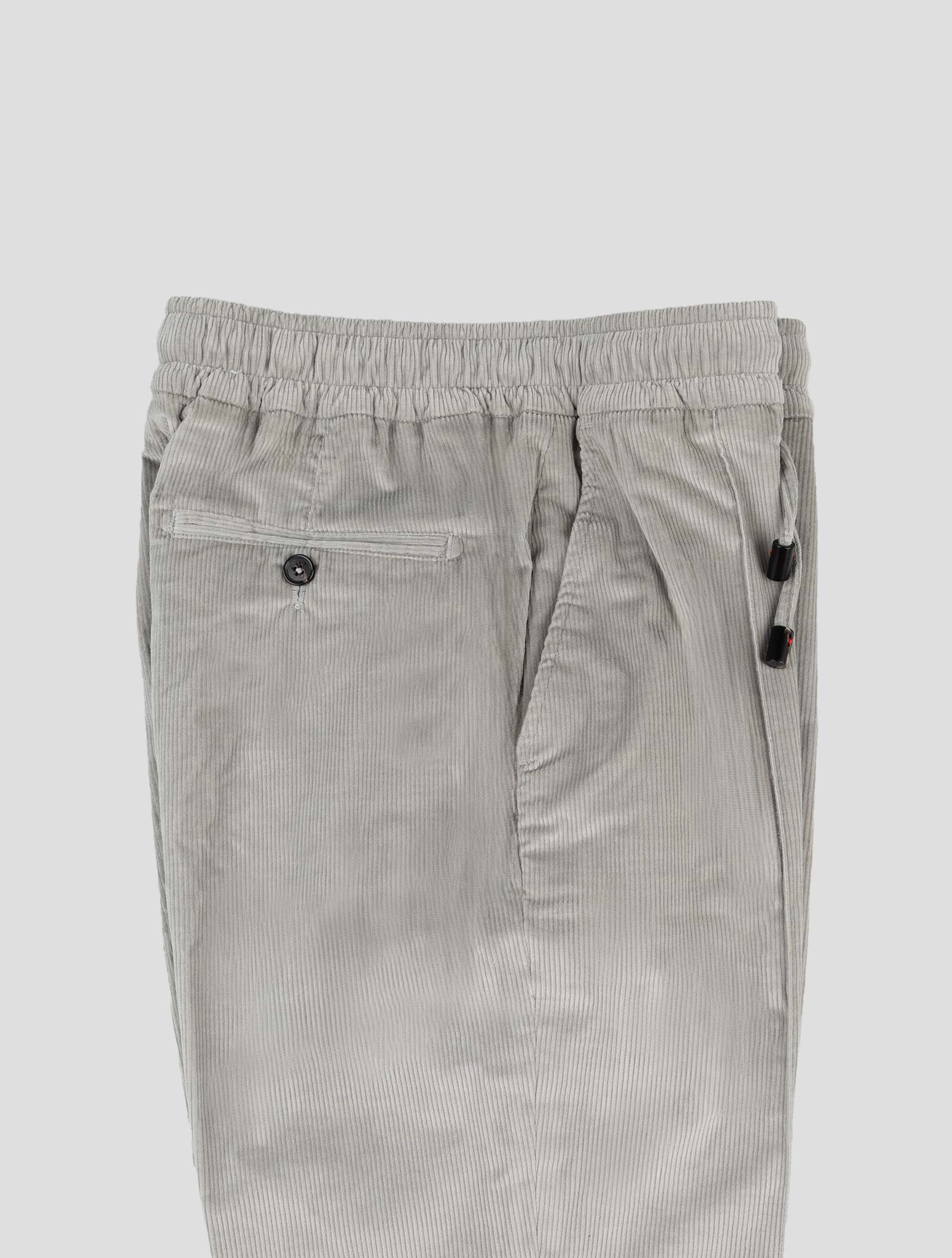 Isaia Серые бархатные брюки из хлопка и шерсти Ea