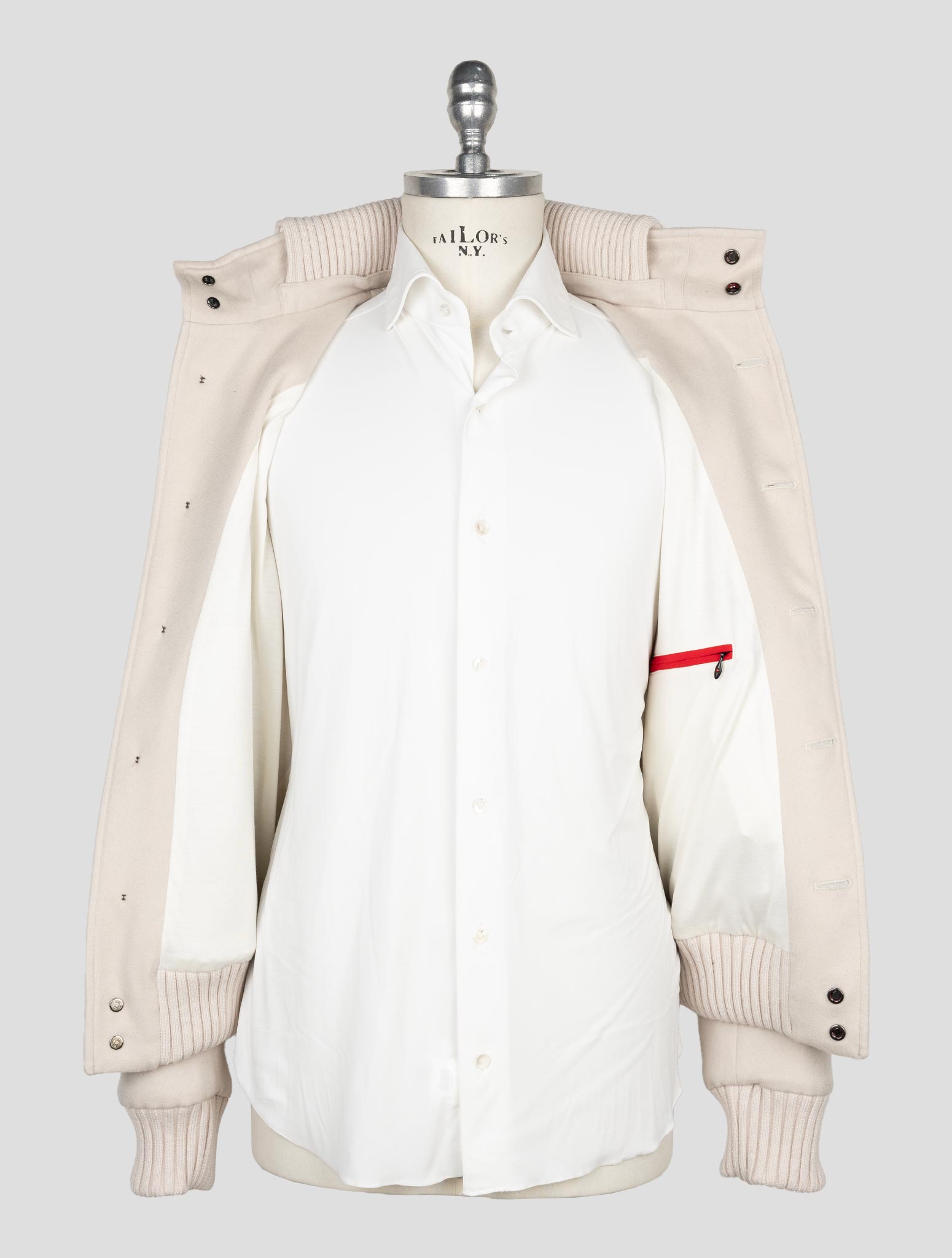 Бежевое кашемировое пальто Kired