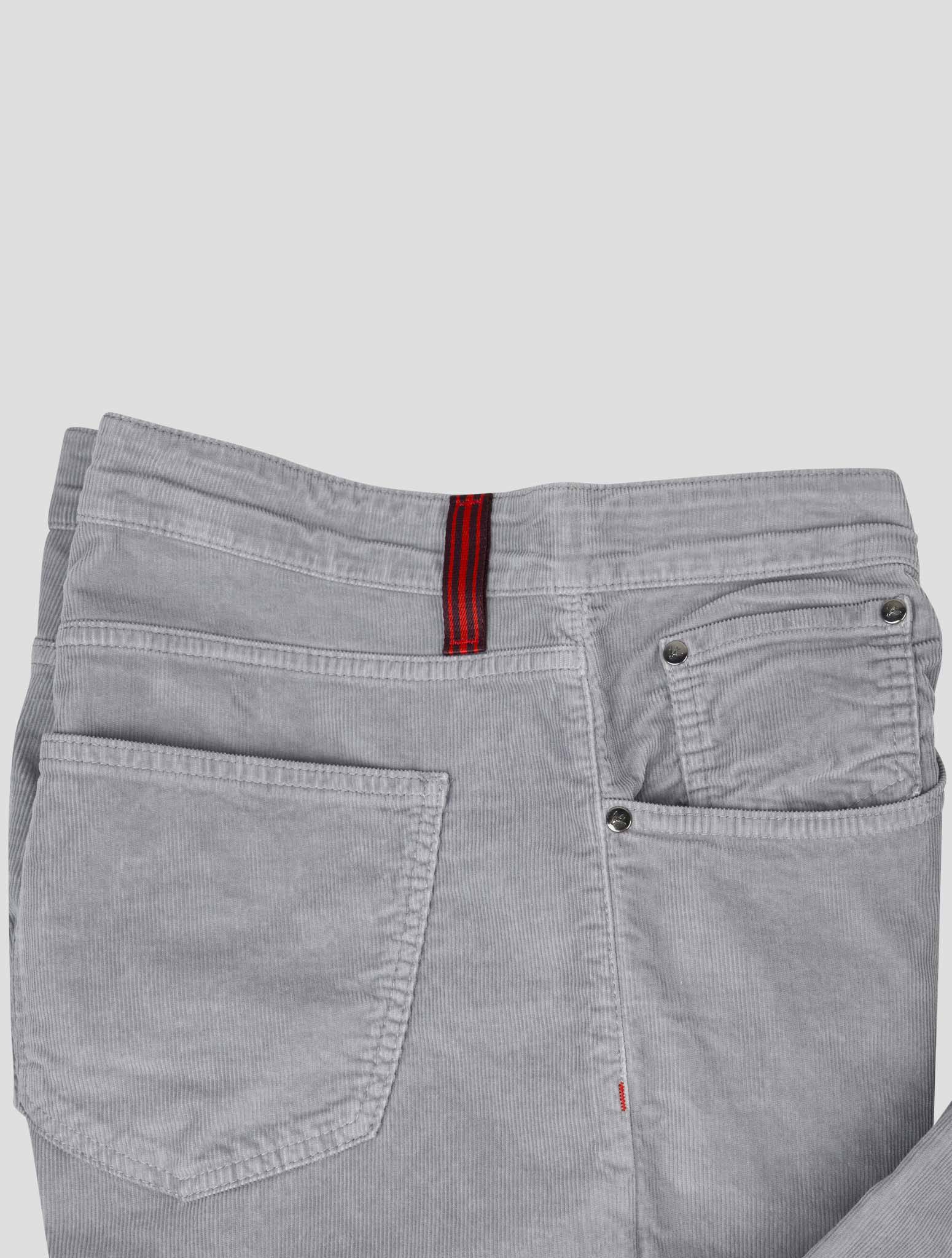 Серые хлопковые бархатные джинсы Isaia Ea