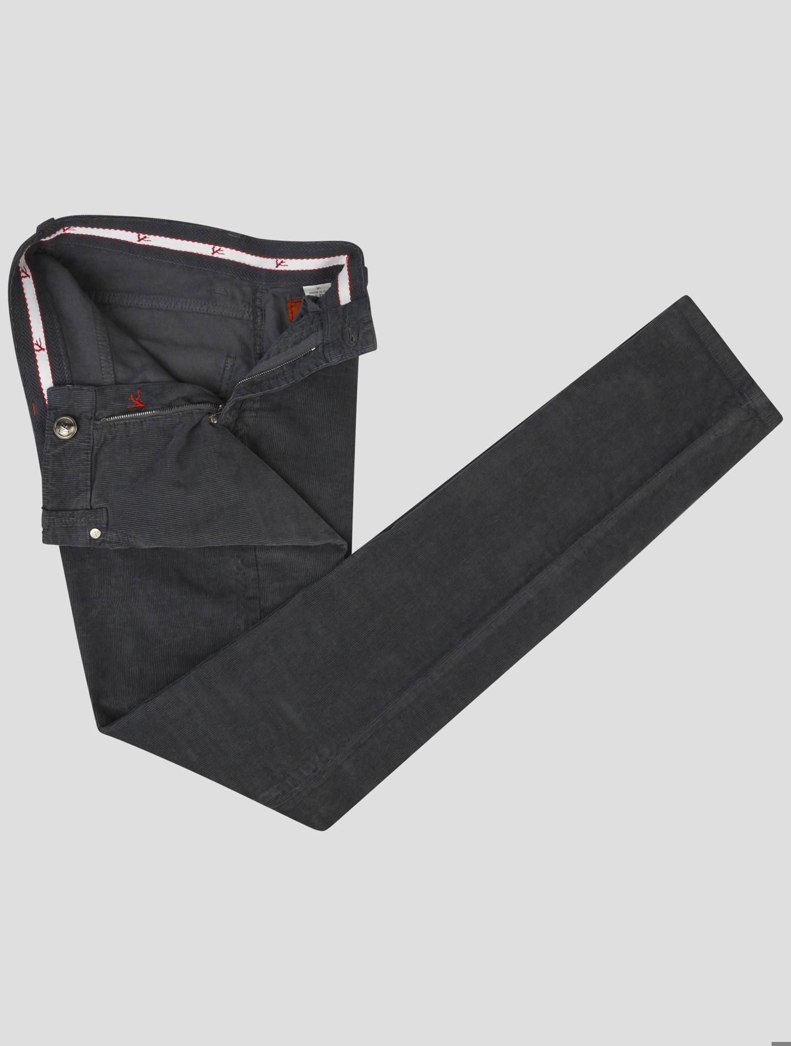 Черные хлопковые бархатные джинсы Isaia Ea