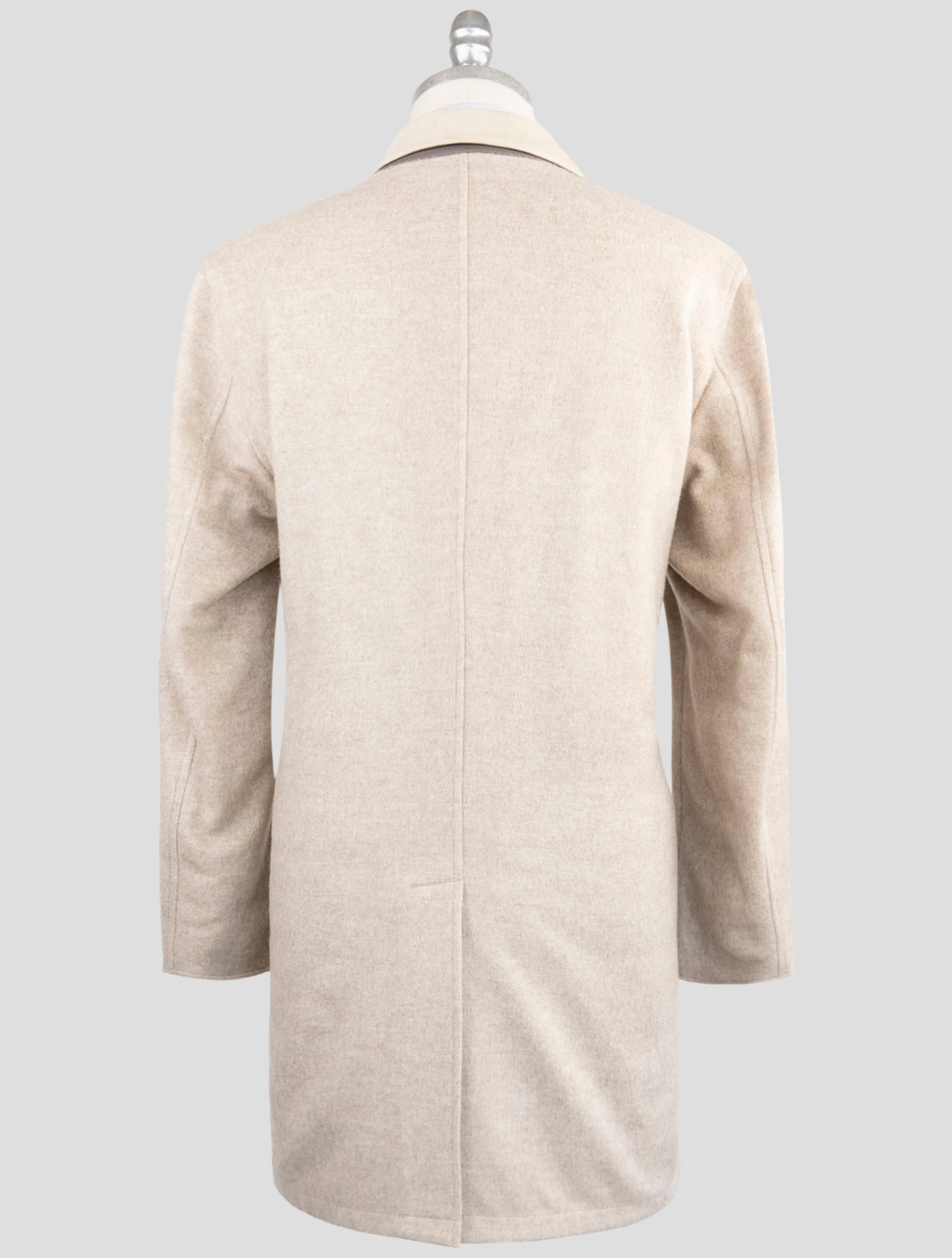 Двустороннее кашемировое пальто ручной работы Kiton - Роскошный итальянский бежевый