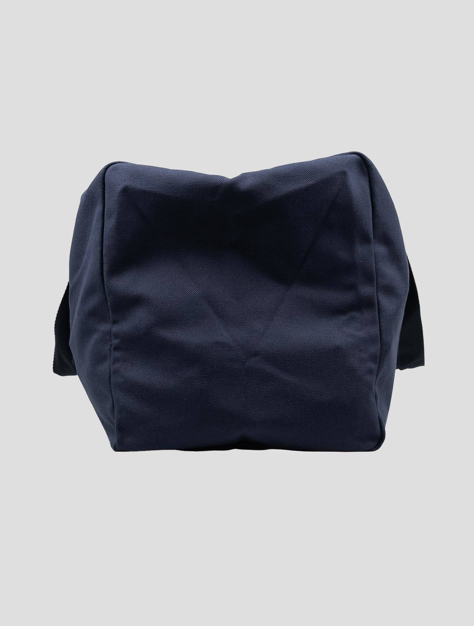 Синяя хлопковая дорожная сумка Kiton