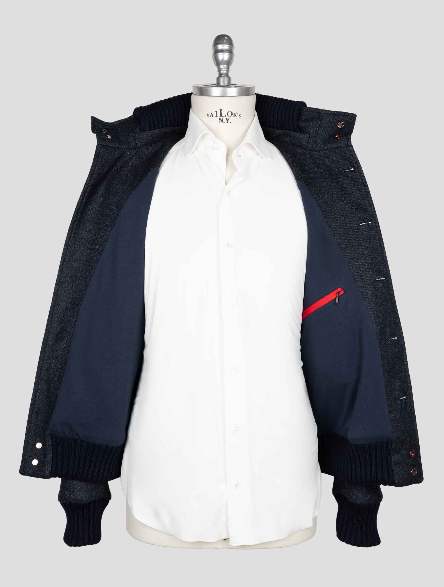 Темно-серое пальто Kired из натуральной шерсти