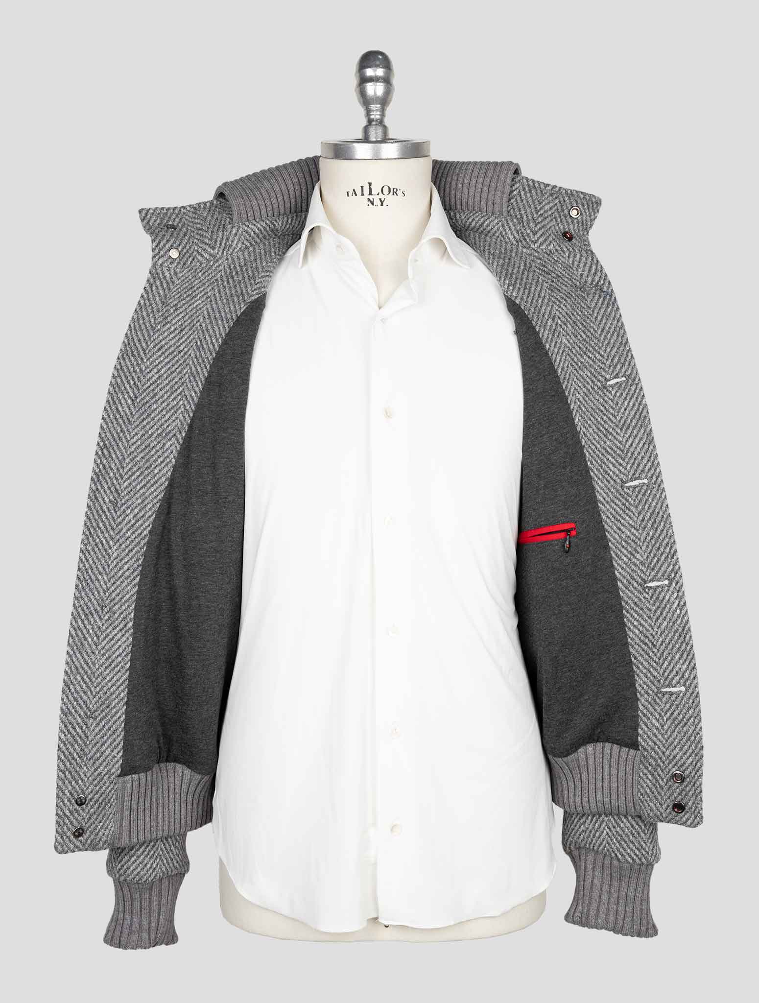 Серое пальто Kired из шерсти альпаки