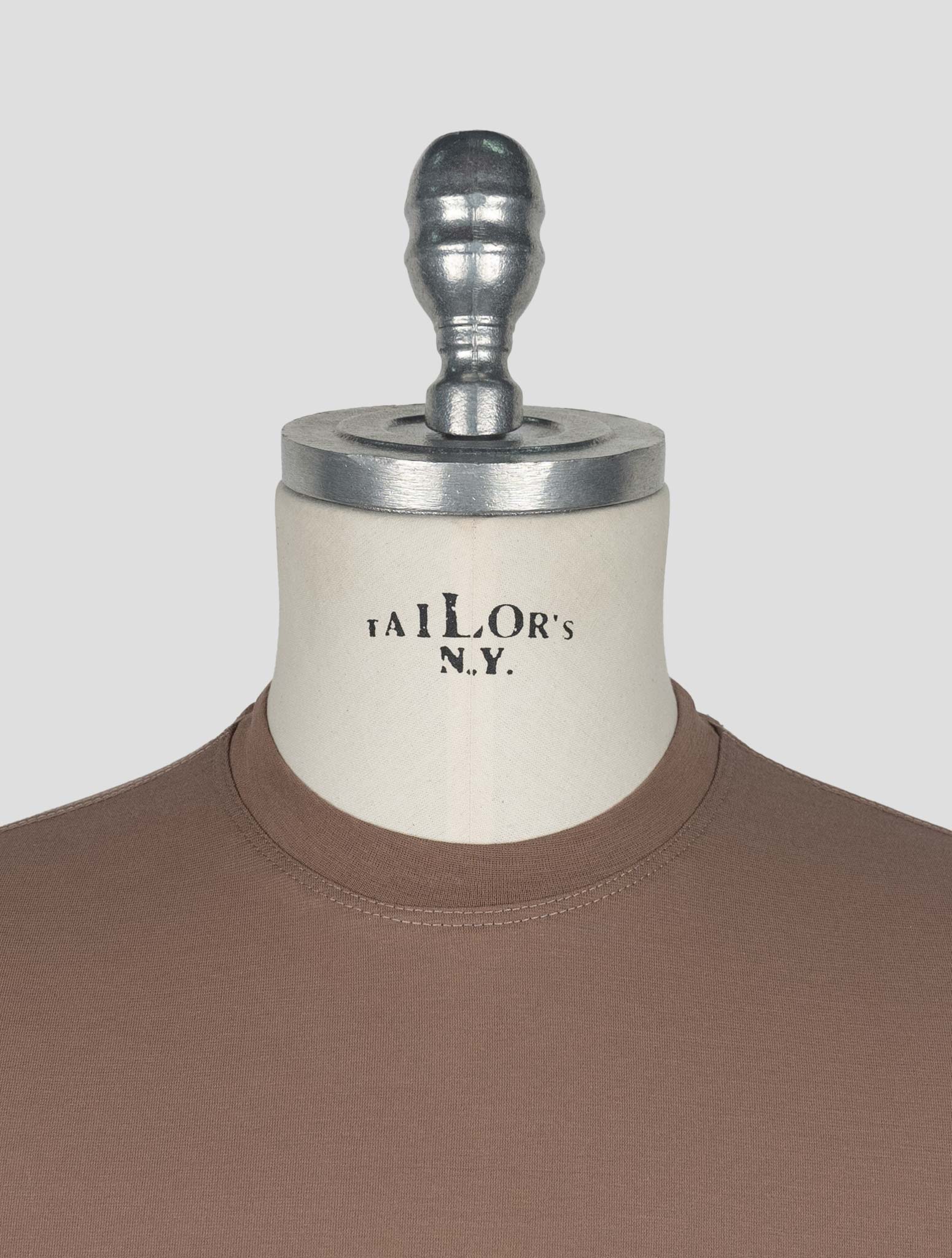 Коричневая хлопковая футболка Kired