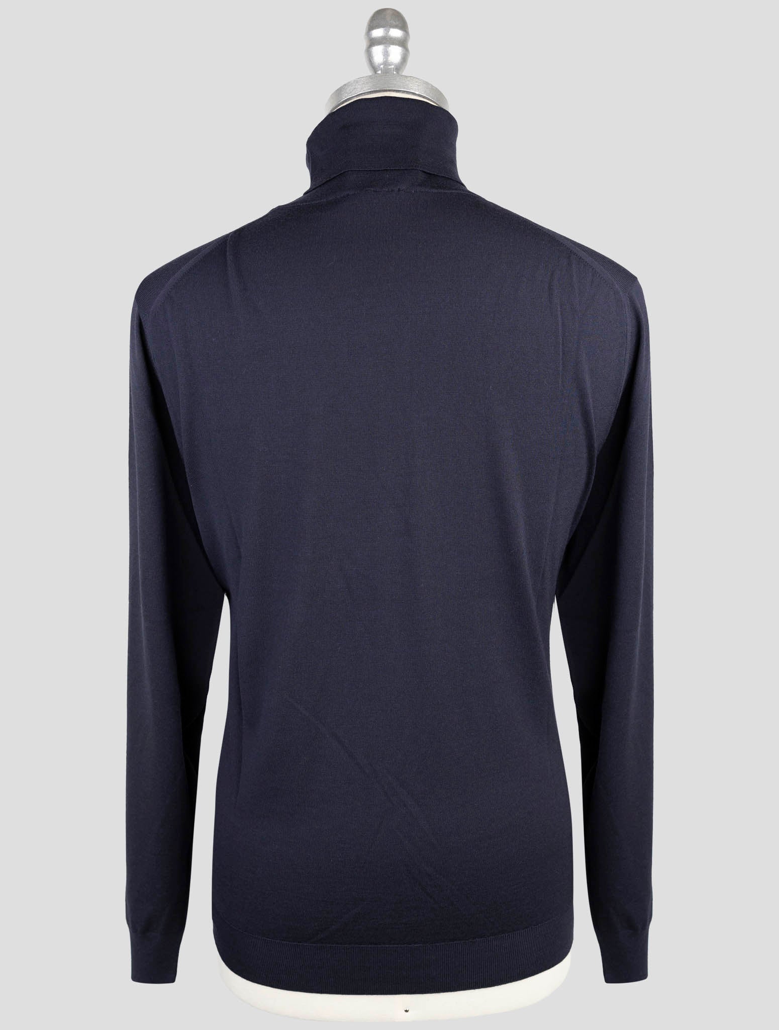 Синяя шерстяная водолазка Kiton — 100 % натуральная итальянская шерсть