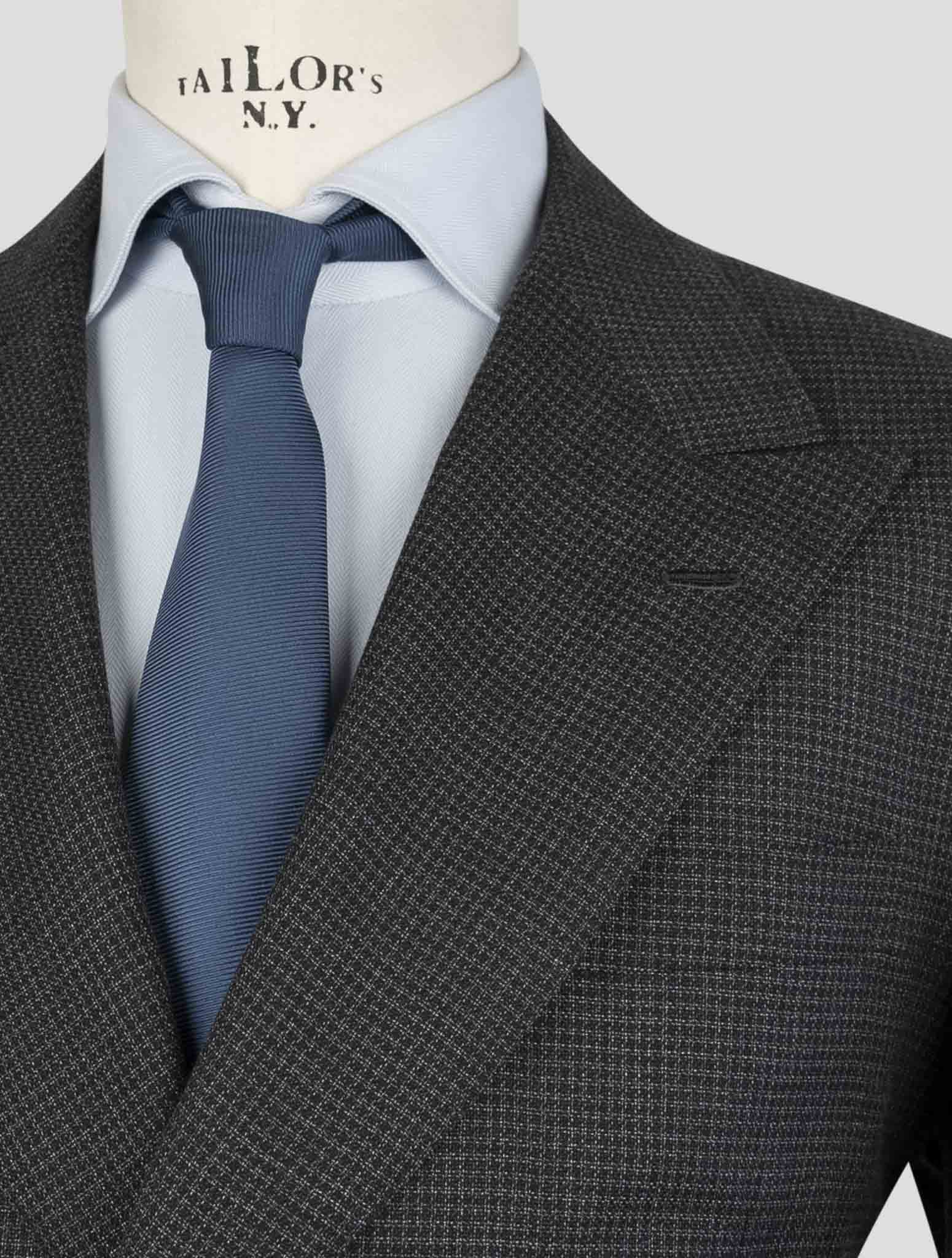 Двубортный костюм Kiton из натуральной шерсти и кашемира - итальянское производство