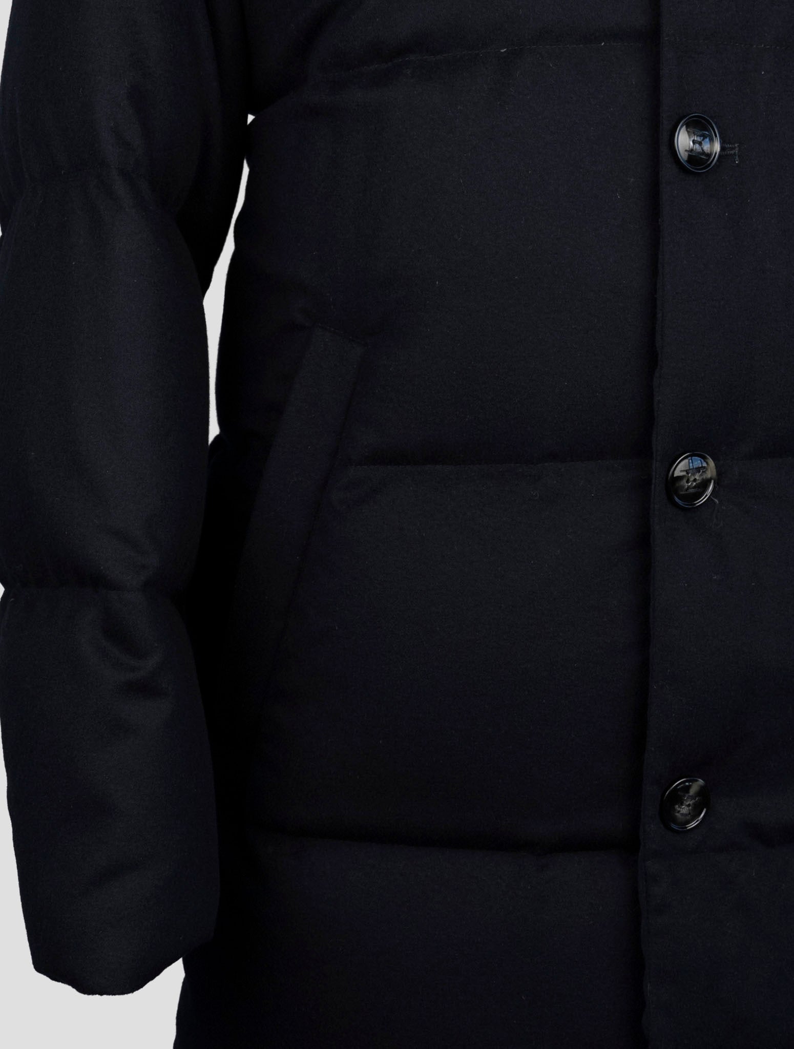 Синее кашемировое пальто Kiton Ea