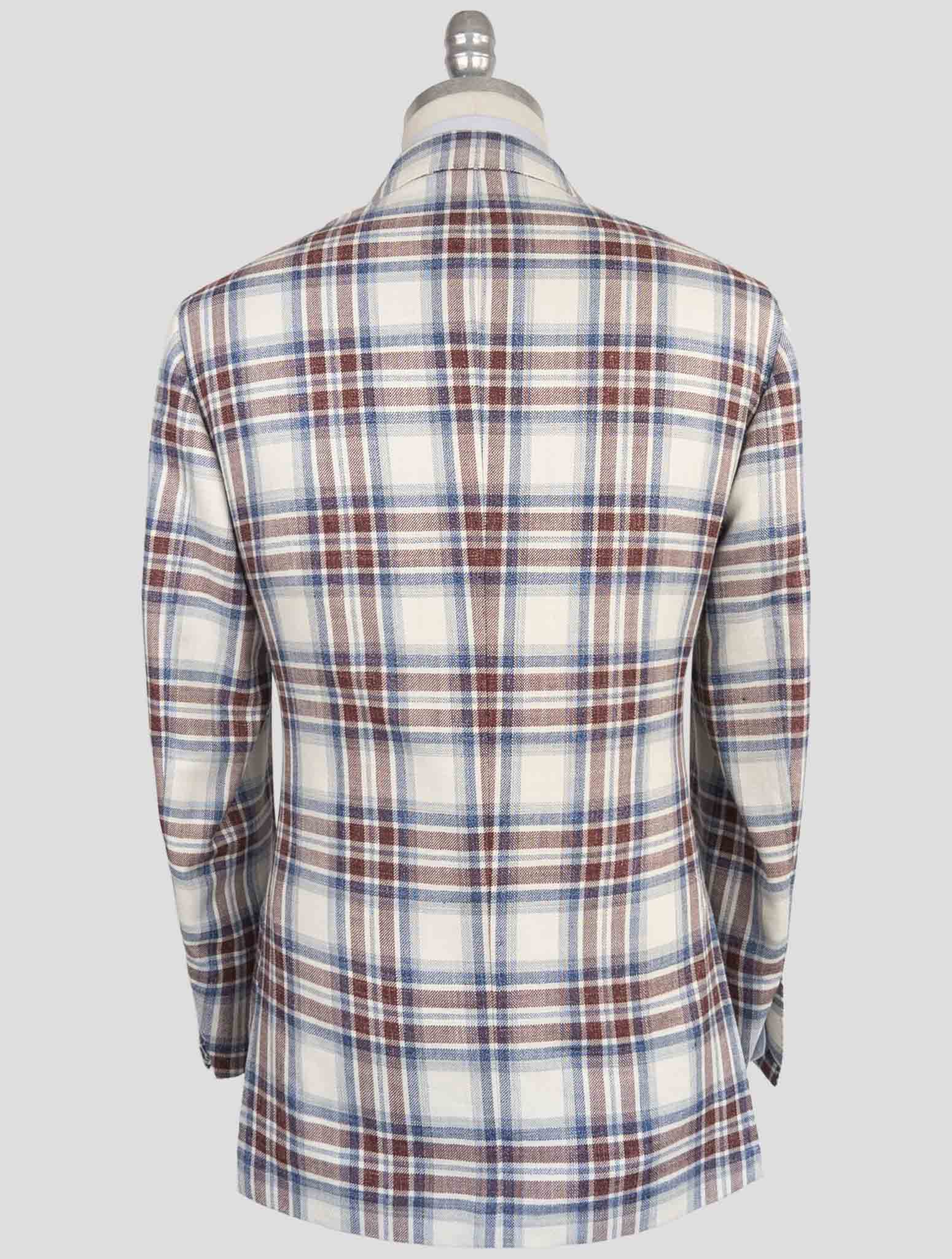 Многоцветный пиджак Kiton из кашемира, флиса, шерсти, шелка и льна