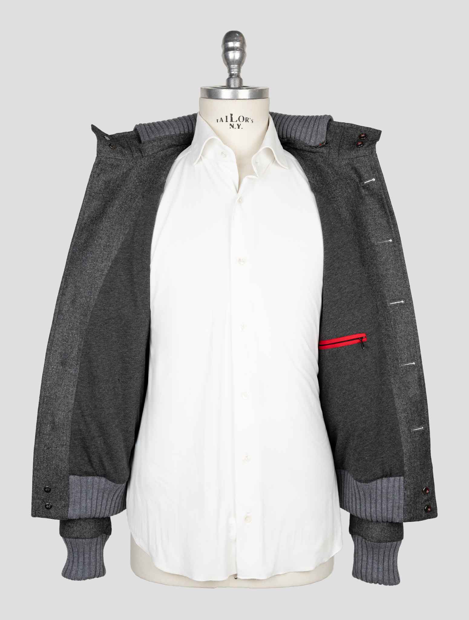 Серое шерстяное пальто Kired Pl