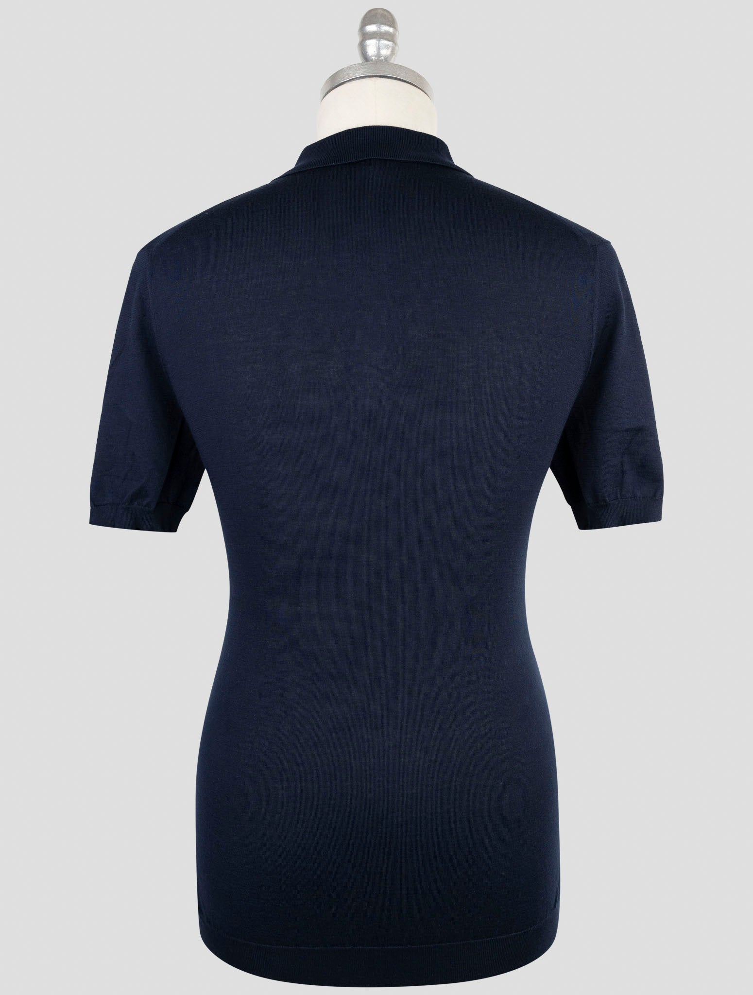 Синяя хлопковая рубашка Kiton - роскошная итальянская рубашка ручной работы