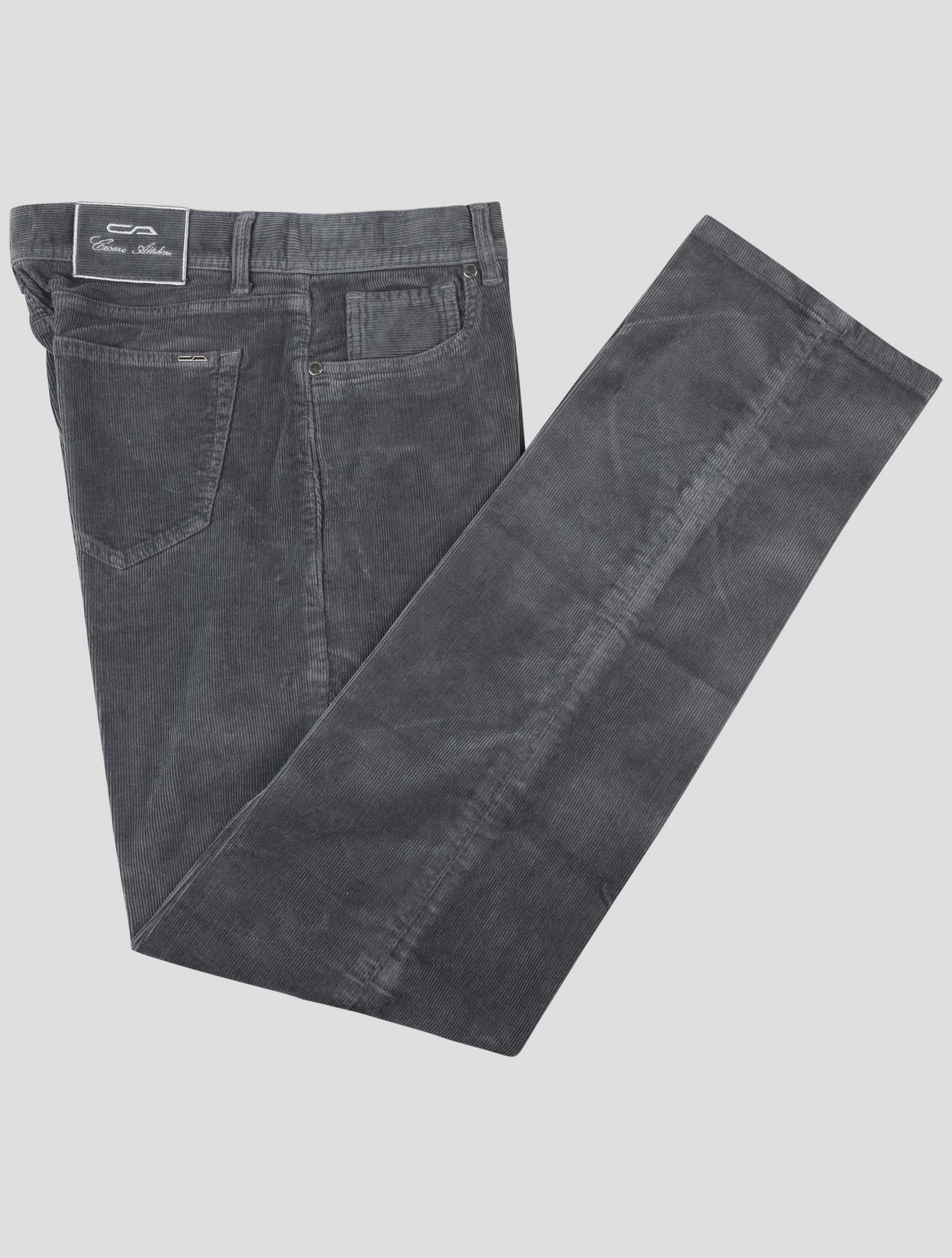 Серые бархатные джинсы Cesare Attolini из хлопка и кашемира Ea