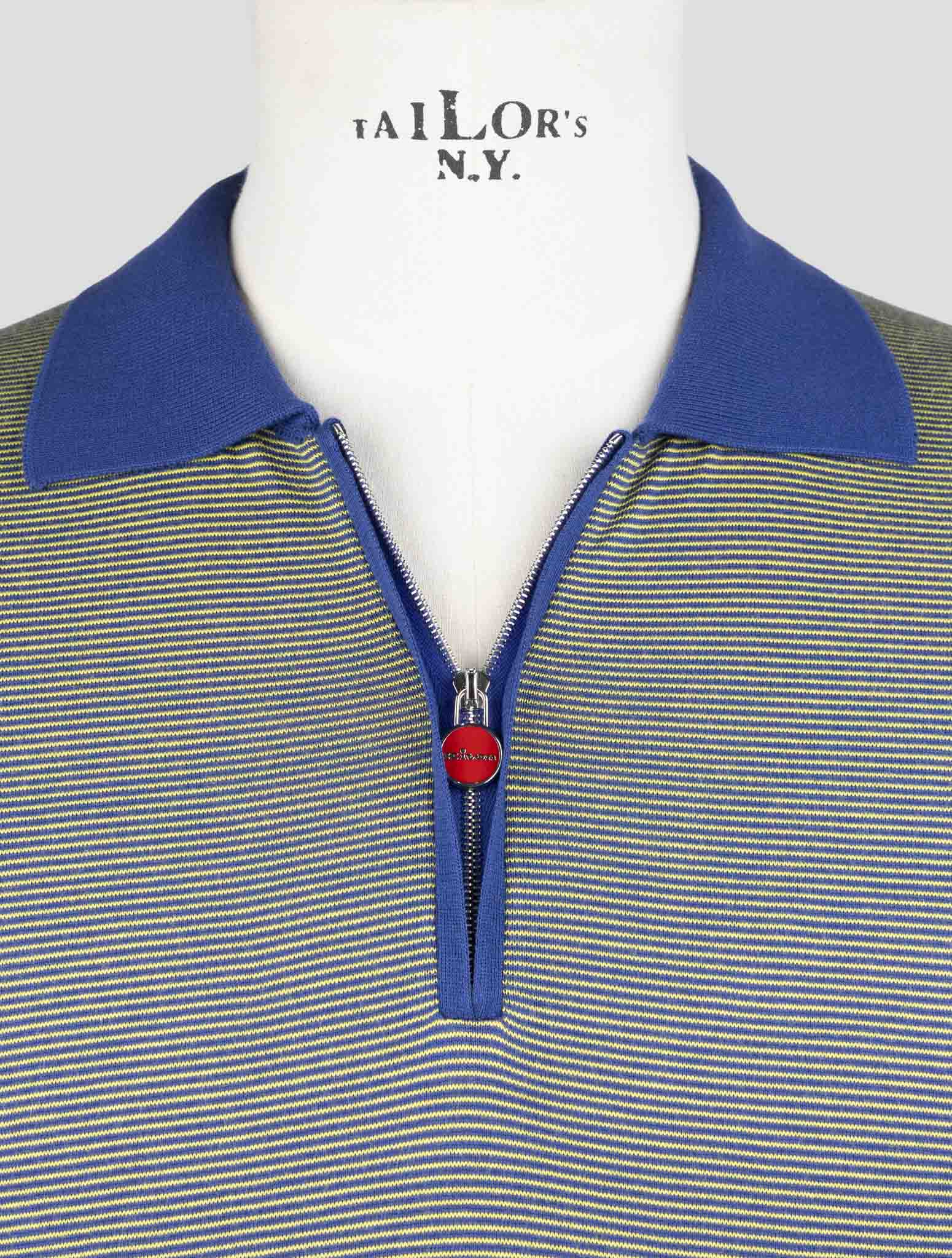 Хлопковая рубашка-поло Kiton Premium — разноцветная итальянская роскошь