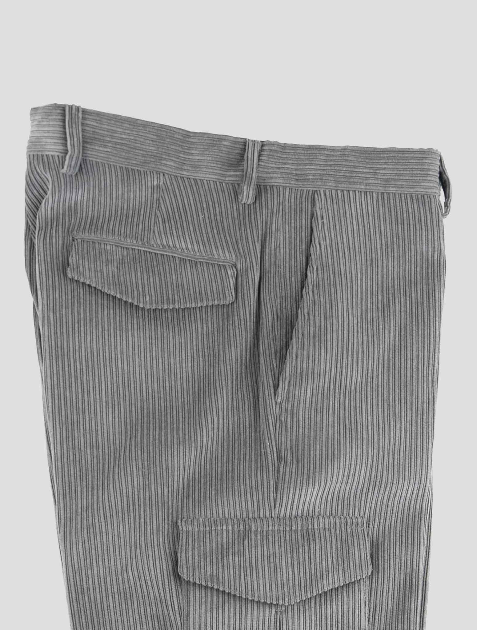 Barba Napoli Grey Nylon Ea Бархатные брюки карго