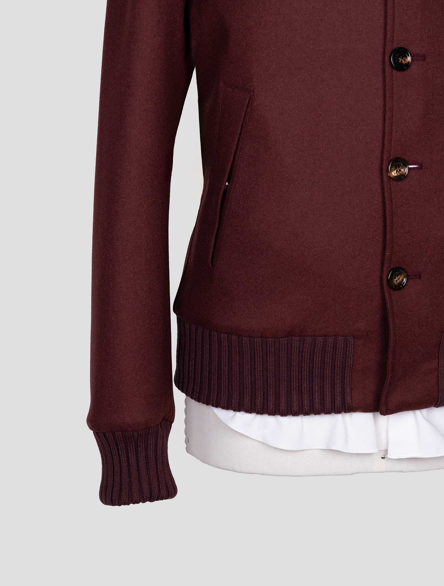 Бордовое кашемировое пальто Kired Pa Ea