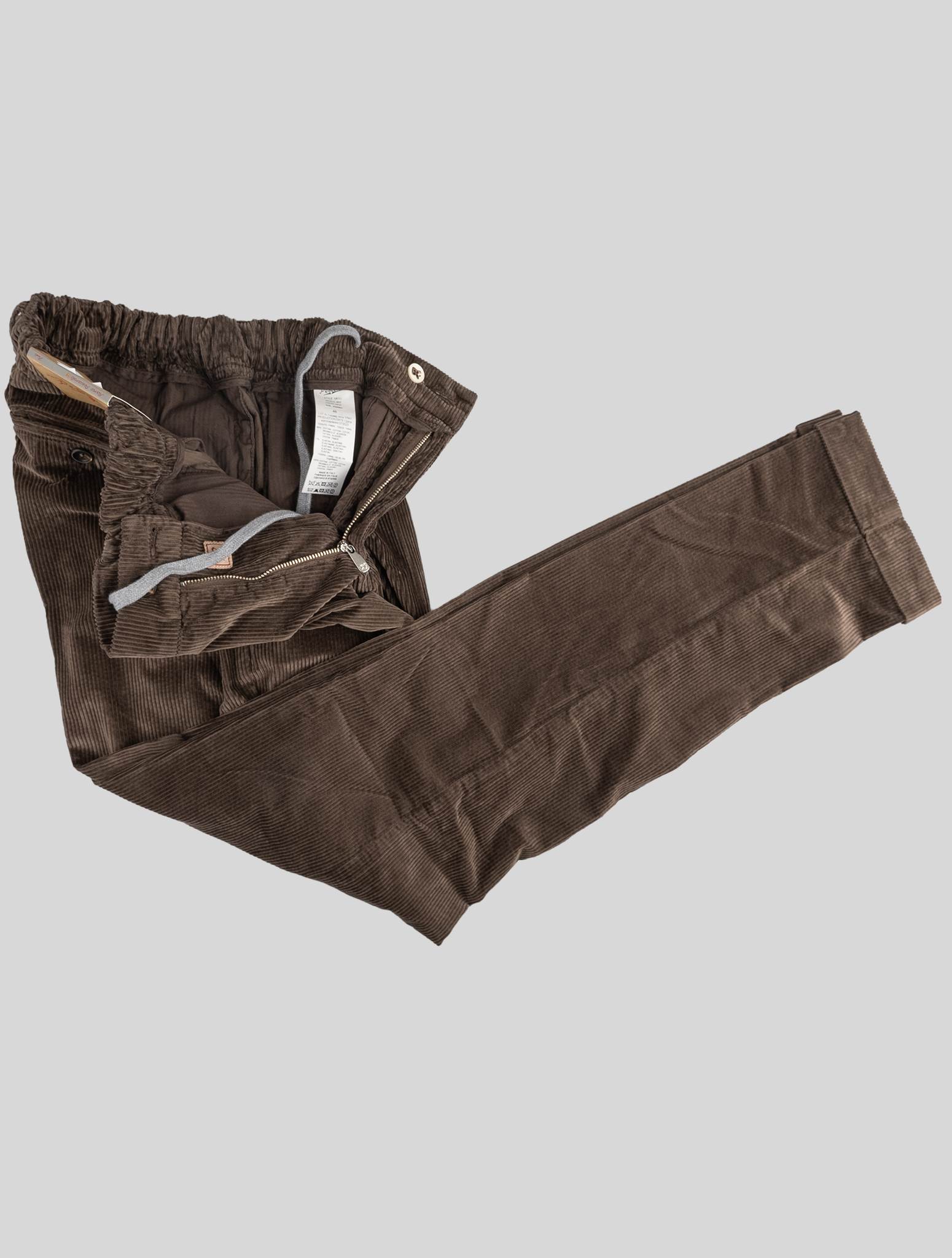 Marco Pescarolo Коричневые хлопковые бархатные брюки Ea