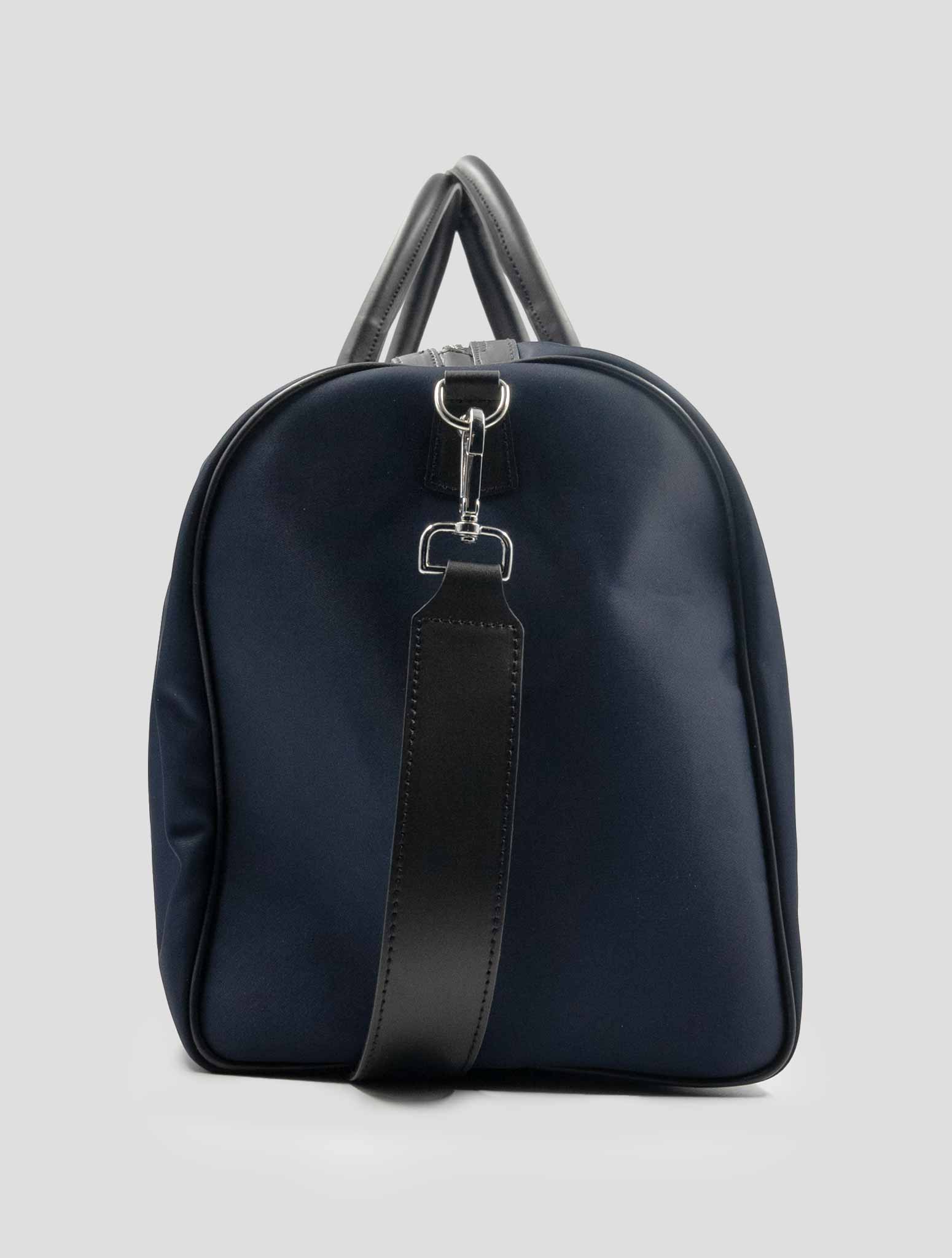 Kiton Blue Pa Pc Leather Travel Bag