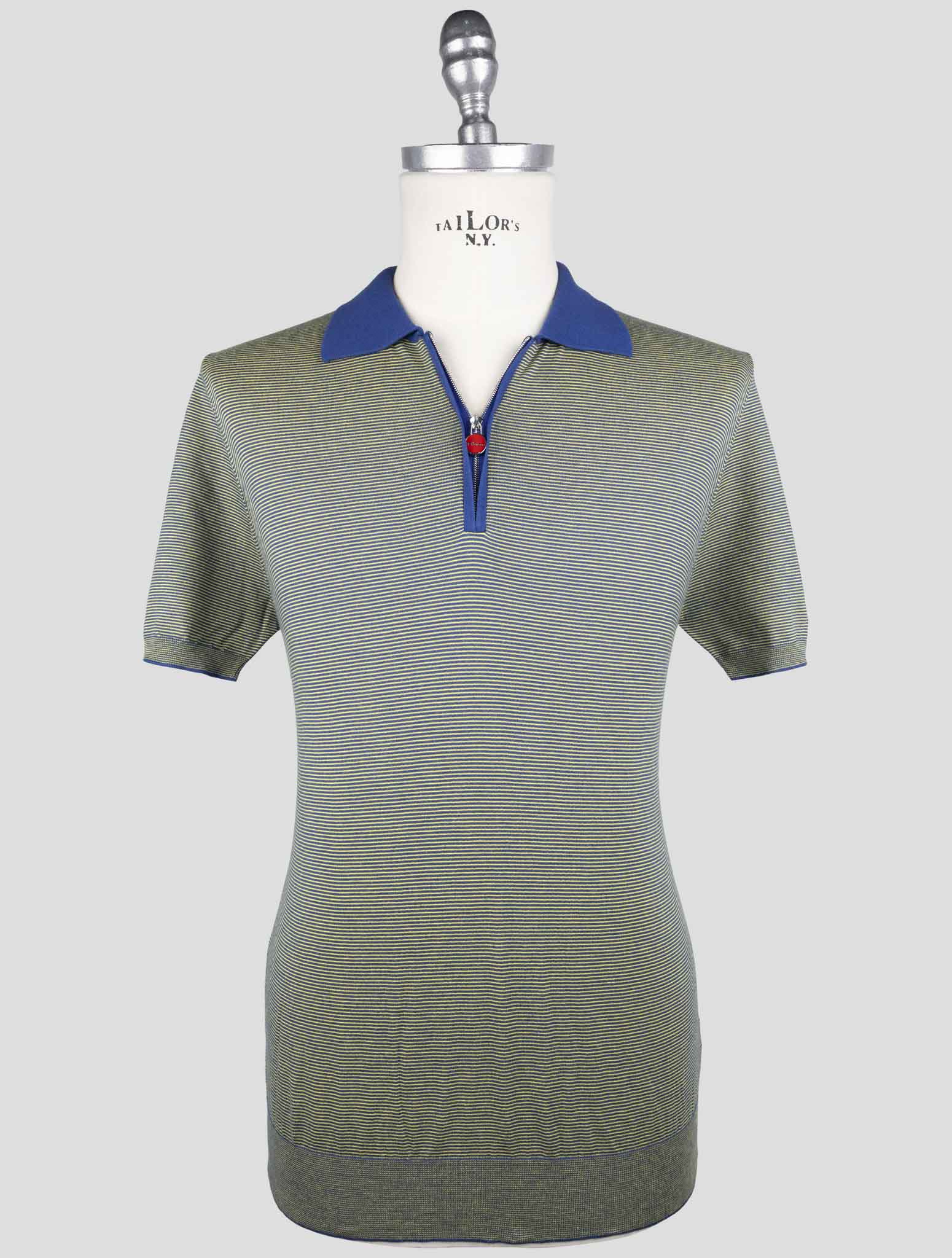 Хлопковая рубашка-поло Kiton Premium — разноцветная итальянская роскошь