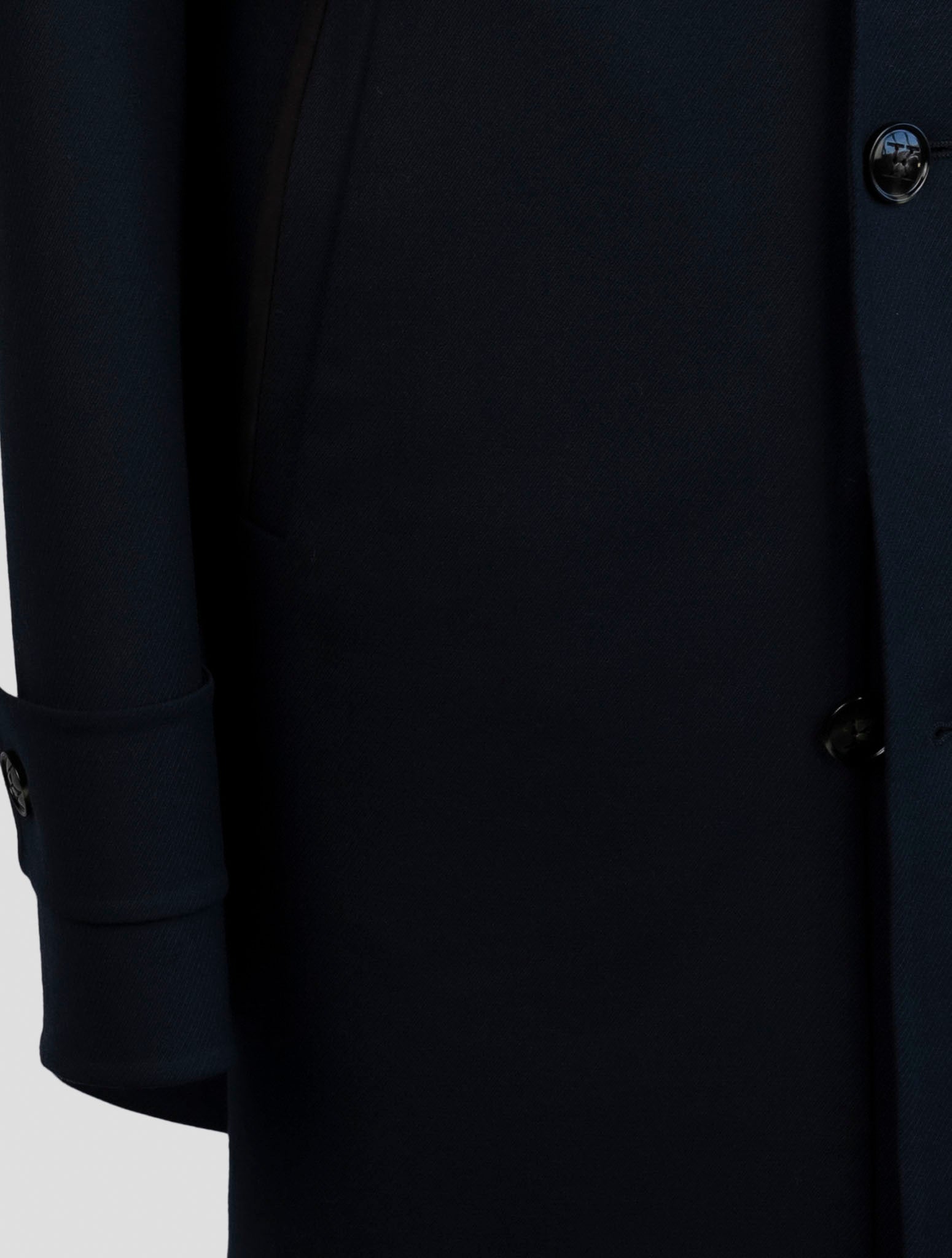 Синее кашемировое шерстяное пальто Kiton - итальянское зимнее пальто ручной работы