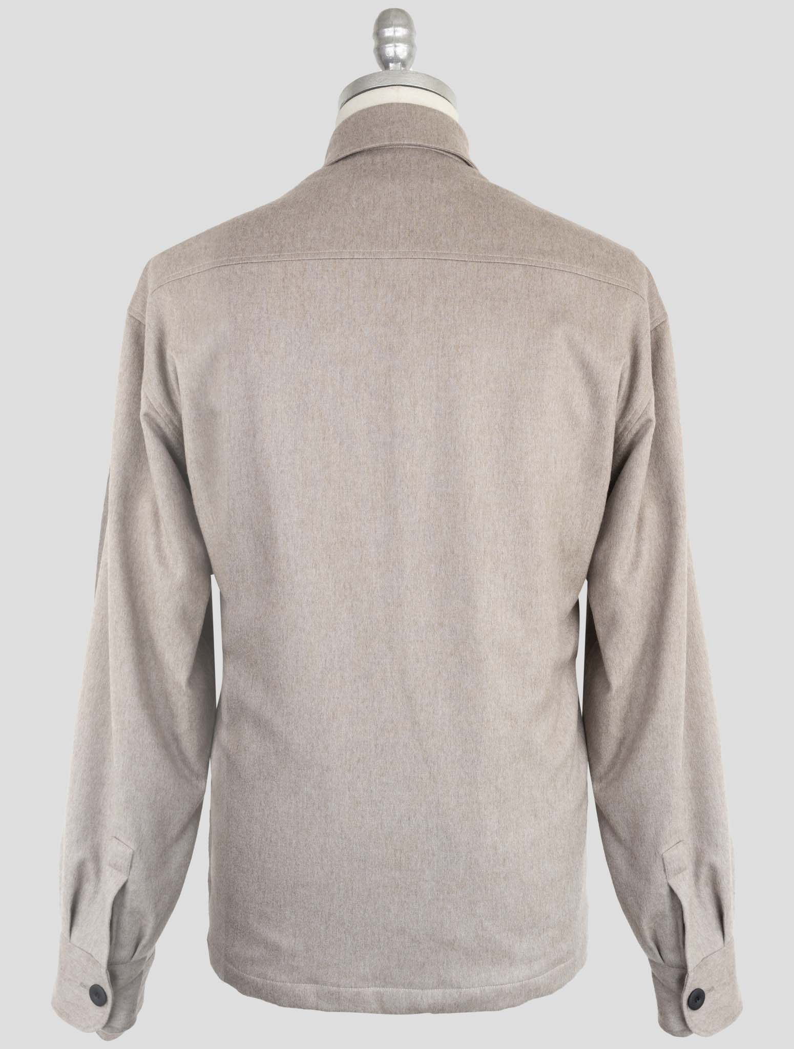 Kiton KNT Premium Бежевая кашемировая рубашка - итальянская роскошь